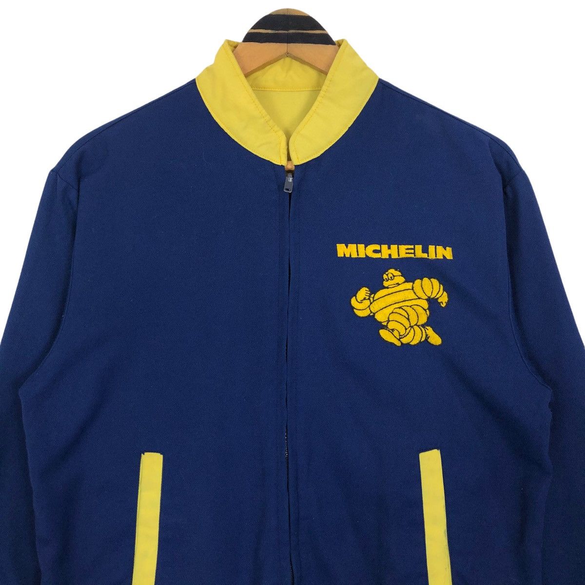 Vintage Vintage Michelin Reversible Light Jacket Spell Out Logo Size US S / EU 44-46 / 1 - 4 Thumbnail