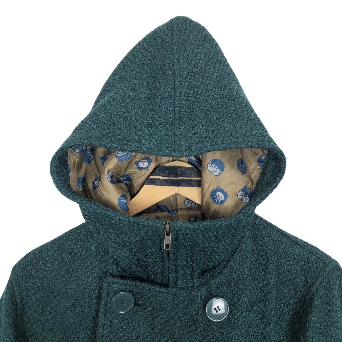 Issey Miyake Ne-Net Hooded Double Breasted Duffle Coat Issey Miyake Size M / US 6-8 / IT 42-44 - 7 Thumbnail