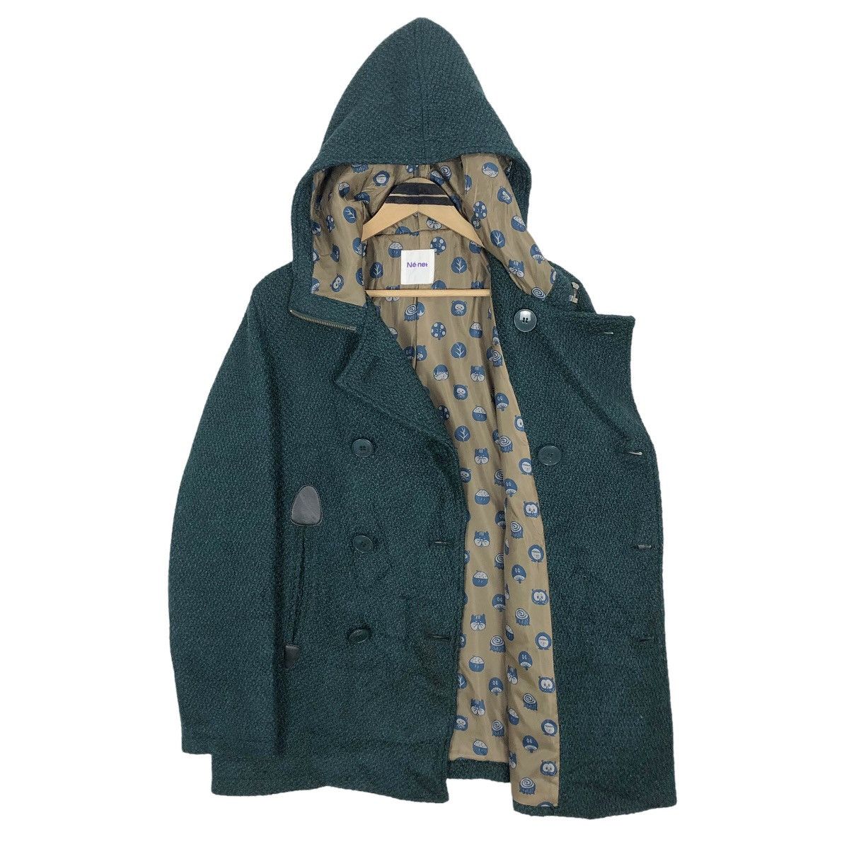 Issey Miyake Ne-Net Hooded Double Breasted Duffle Coat Issey Miyake Size M / US 6-8 / IT 42-44 - 8 Thumbnail