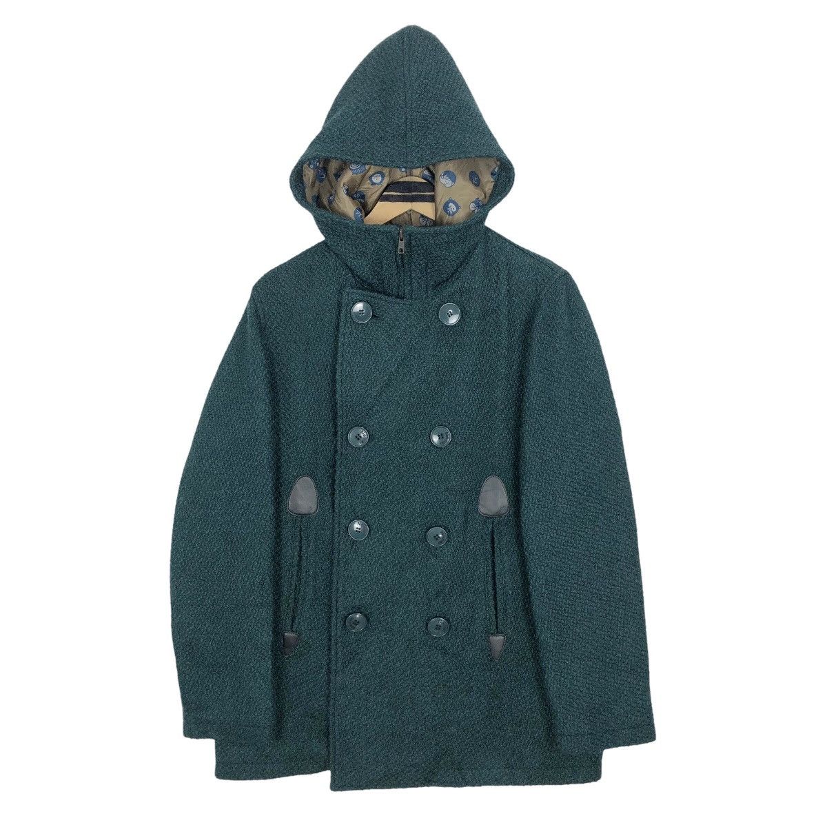 Issey Miyake Ne-Net Hooded Double Breasted Duffle Coat Issey Miyake Size M / US 6-8 / IT 42-44 - 1 Thumbnail