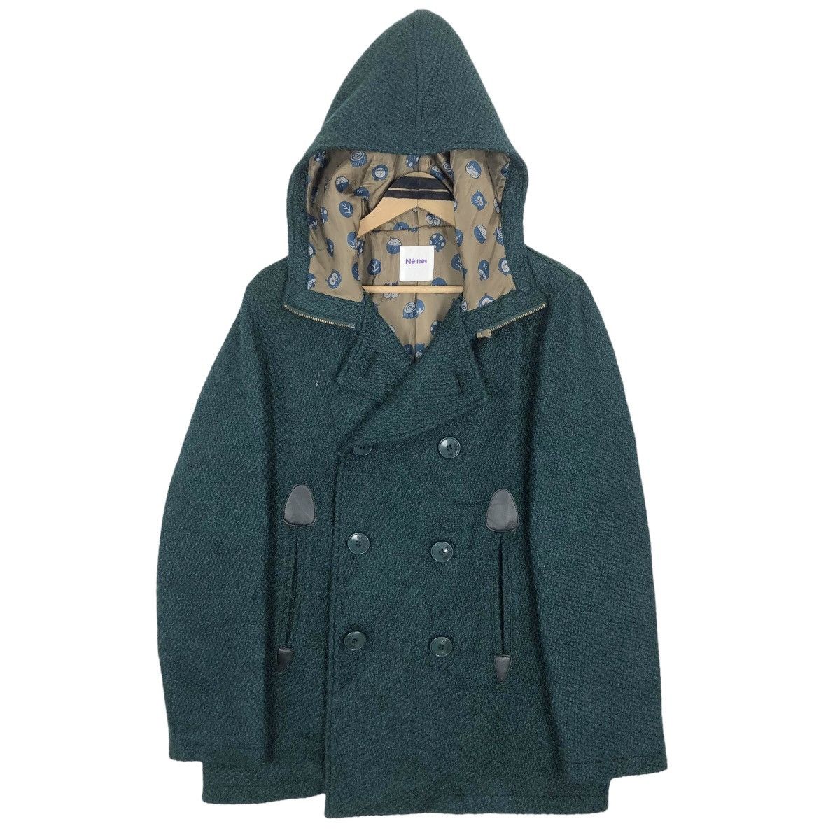 Issey Miyake Ne-Net Hooded Double Breasted Duffle Coat Issey Miyake Size M / US 6-8 / IT 42-44 - 3 Thumbnail