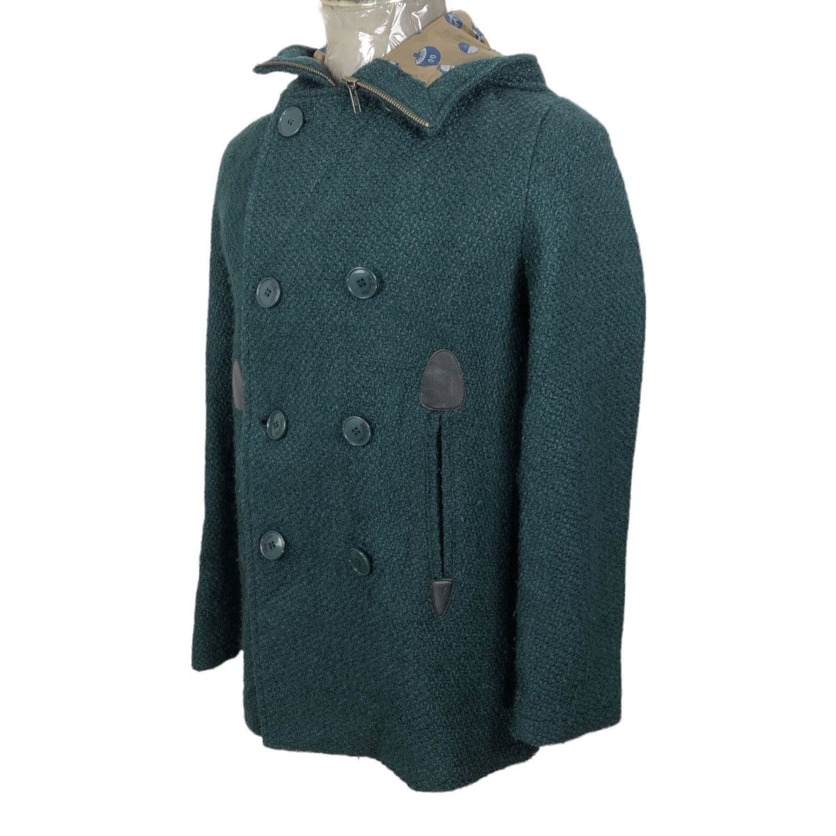 Issey Miyake Ne-Net Hooded Double Breasted Duffle Coat Issey Miyake Size M / US 6-8 / IT 42-44 - 15 Thumbnail