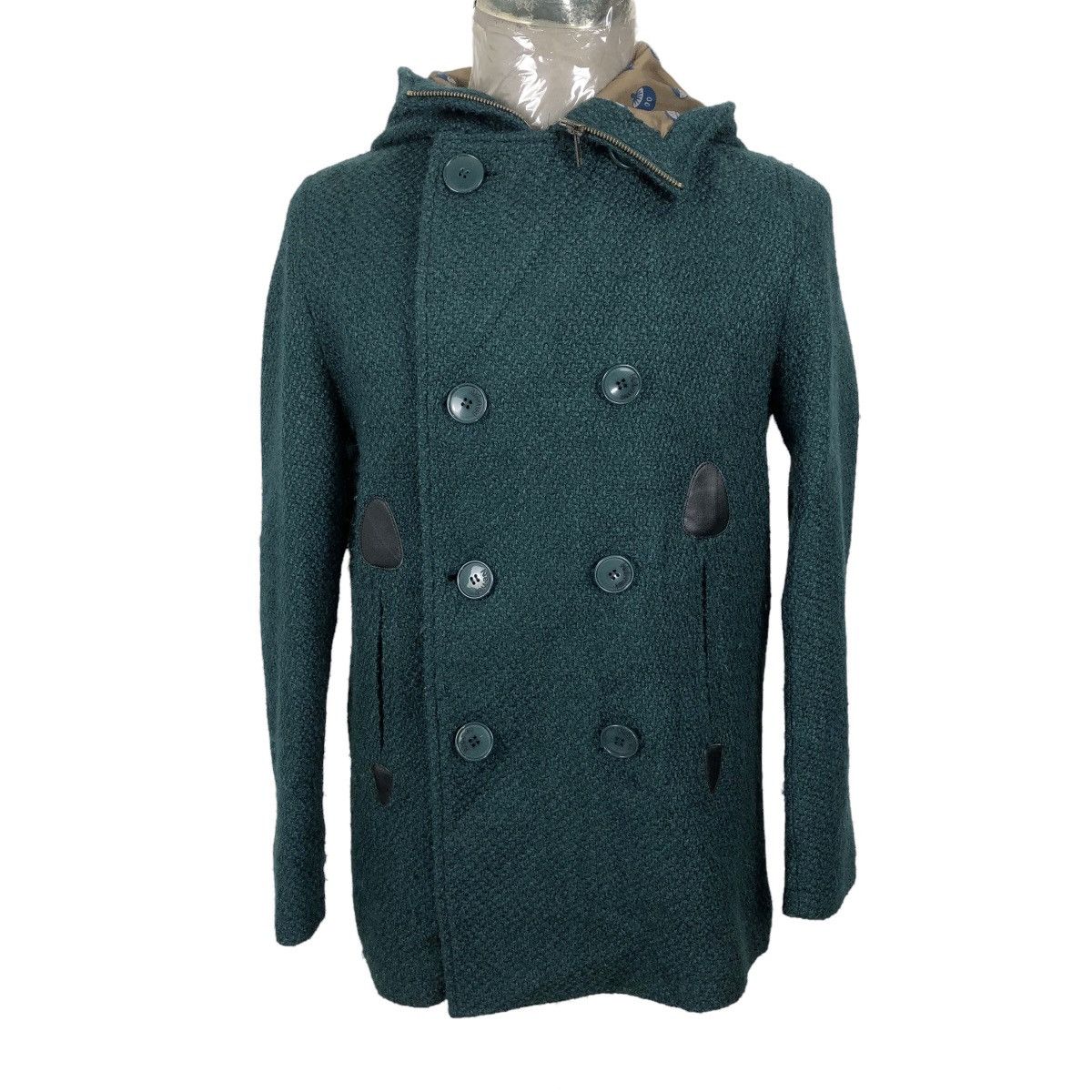 Issey Miyake Ne-Net Hooded Double Breasted Duffle Coat Issey Miyake Size M / US 6-8 / IT 42-44 - 17 Thumbnail