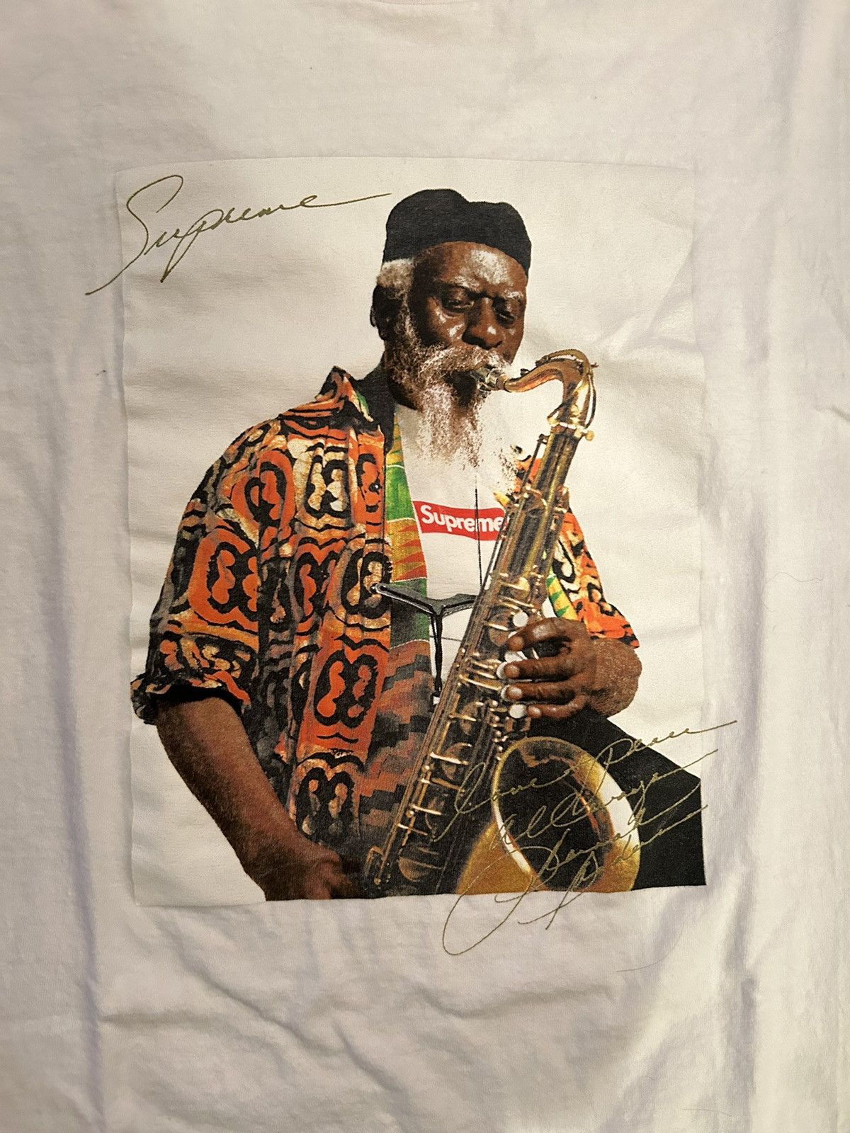 Supreme Pharoah Sanders Tee Shirt White Men’s Small