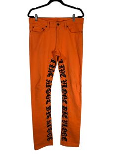 Vlone orange outlet pants