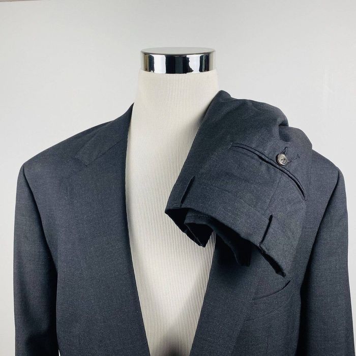 Brooks Brothers Brooks Bros Vintage Suit 46L 36x32 Pleated Charcoal ...