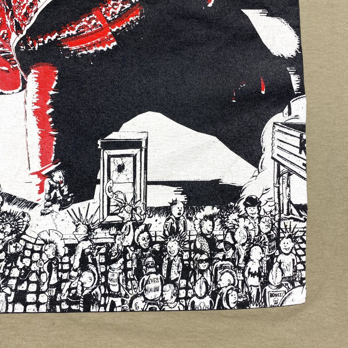 Band Tees Vintage Komptoir Chaos T Shirt Oi! Punk Rock vs Cops Y2K Size US M / EU 48-50 / 2 - 7 Thumbnail