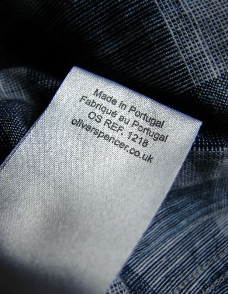 Oliver Spencer Oliver Spencer Blue Organic Cotton Plaid Shirt Size US M / EU 48-50 / 2 - 5 Thumbnail