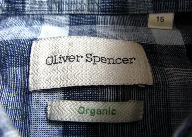 Oliver Spencer Oliver Spencer Blue Organic Cotton Plaid Shirt Size US M / EU 48-50 / 2 - 3 Thumbnail