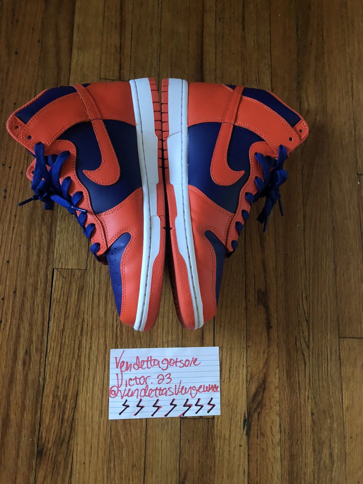 Nike Nike Dunk High Knicks Mets Varsity QS 2022 US9.5 Size US 9.5 / EU 42-43 - 4 Thumbnail
