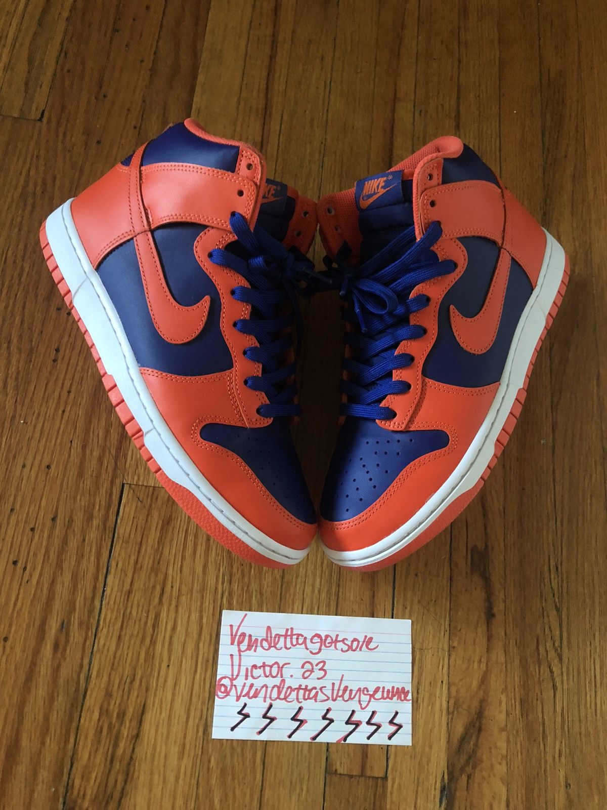 Nike Nike Dunk High Knicks Mets Varsity QS 2022 US9.5 Size US 9.5 / EU 42-43 - 1 Thumbnail