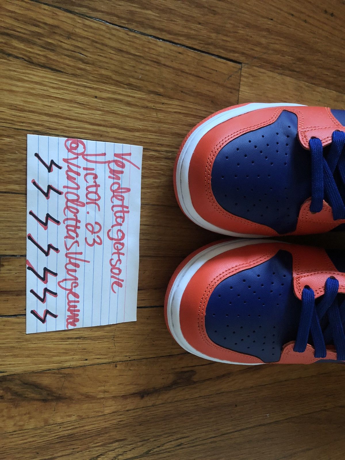 Nike Nike Dunk High Knicks Mets Varsity QS 2022 US9.5 Size US 9.5 / EU 42-43 - 3 Thumbnail