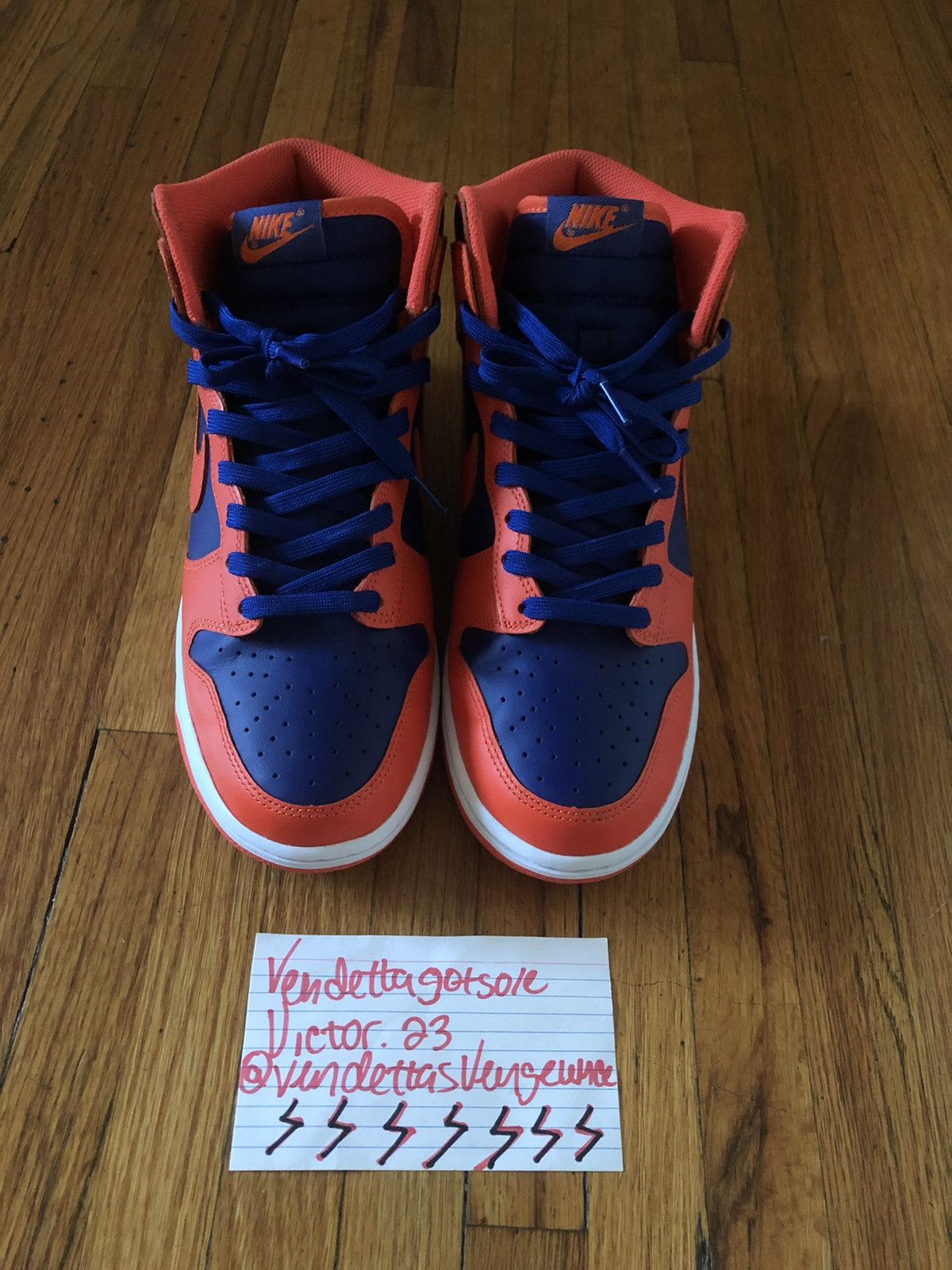 Nike Nike Dunk High Knicks Mets Varsity QS 2022 US9.5 Size US 9.5 / EU 42-43 - 2 Thumbnail