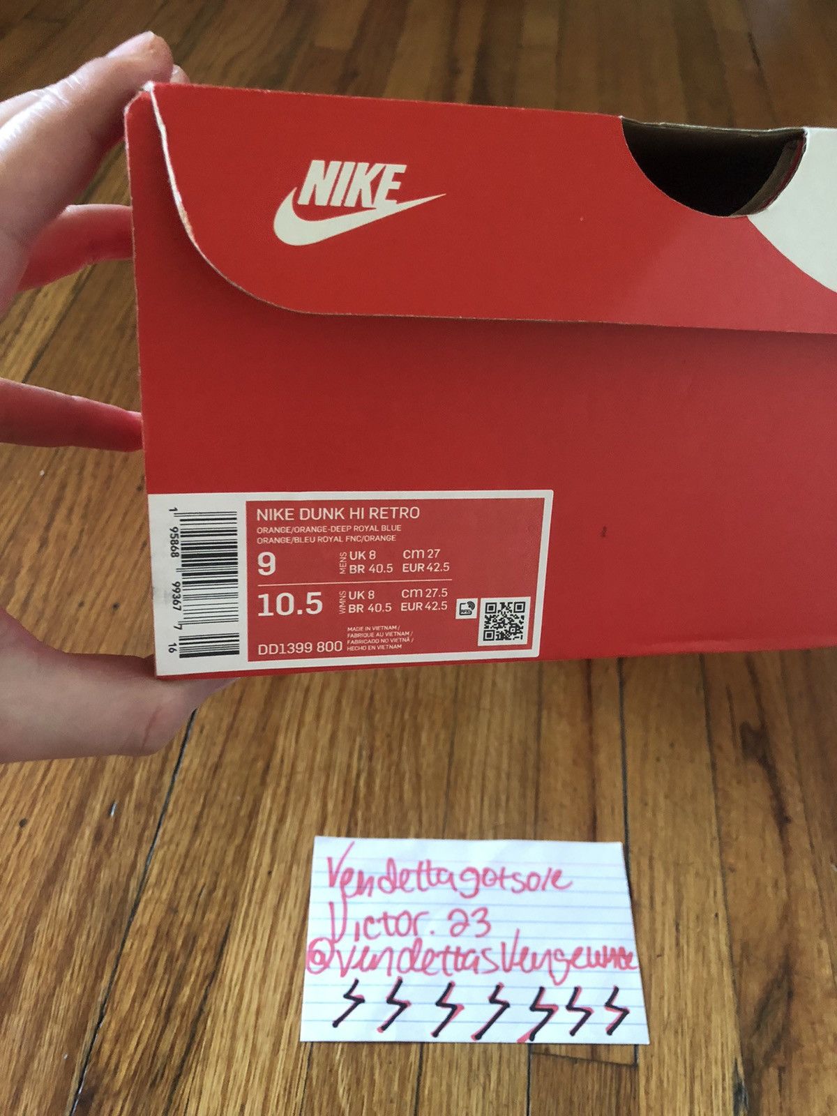 Nike Nike Dunk High Knicks Mets Varsity QS 2022 US9.5 Size US 9.5 / EU 42-43 - 8 Thumbnail