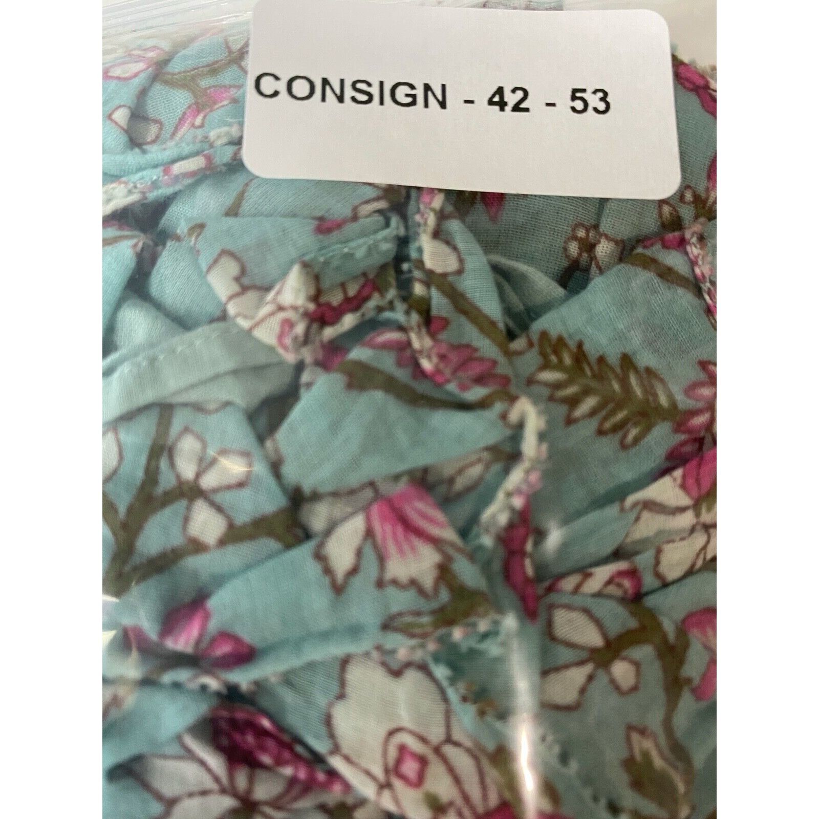 Isabel Marant Etoile Naomi Smocked Green Teal Floral Ruffle Size 28" / US 6 / IT 42 - 11 Thumbnail