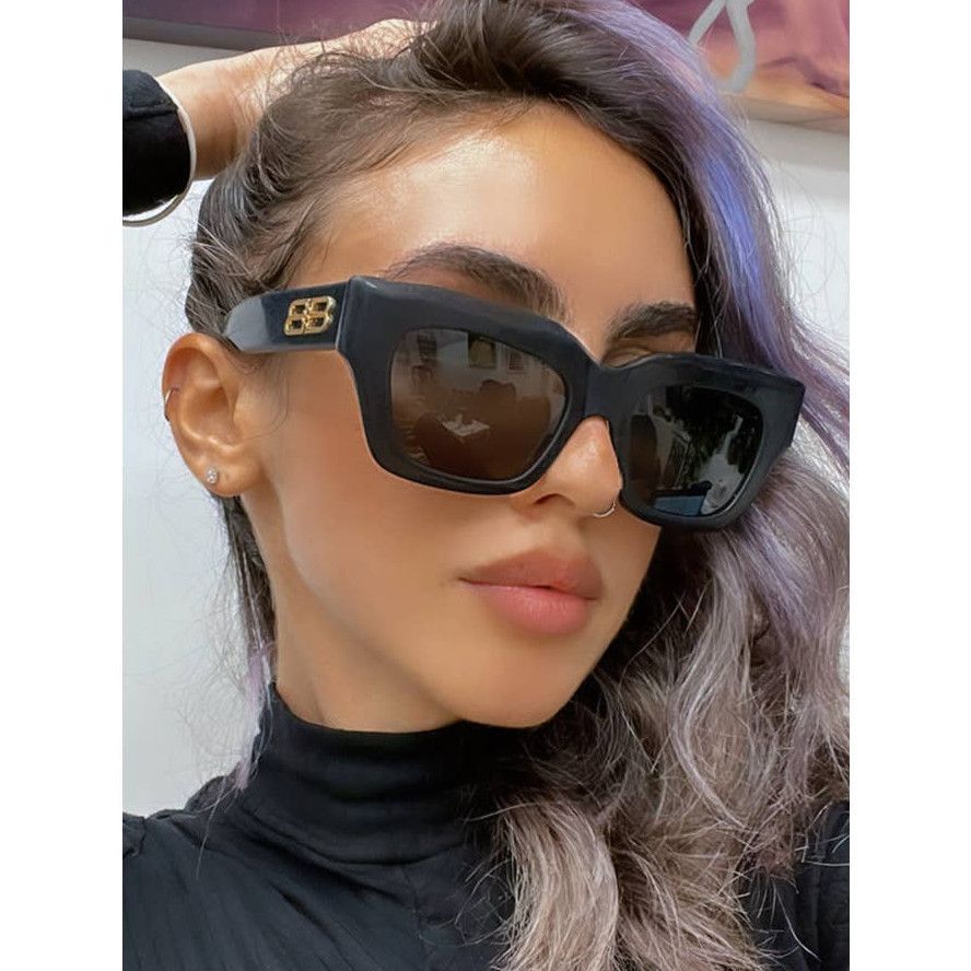 Balenciaga NEW Balenciaga BB0234S Black Distressed Unisex Balenciaga NEW Balenciaga BB0234S Black Distressed Unisex