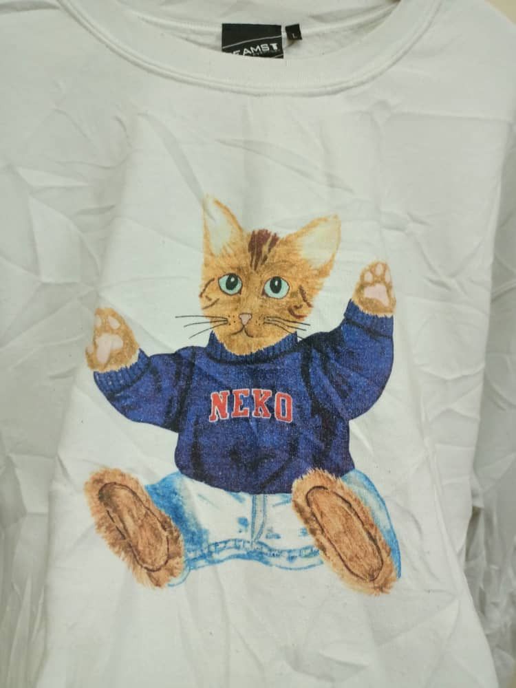 Beams Plus Beams cat printed sweatshirt Size US L / EU 52-54 / 3 - 3 Thumbnail