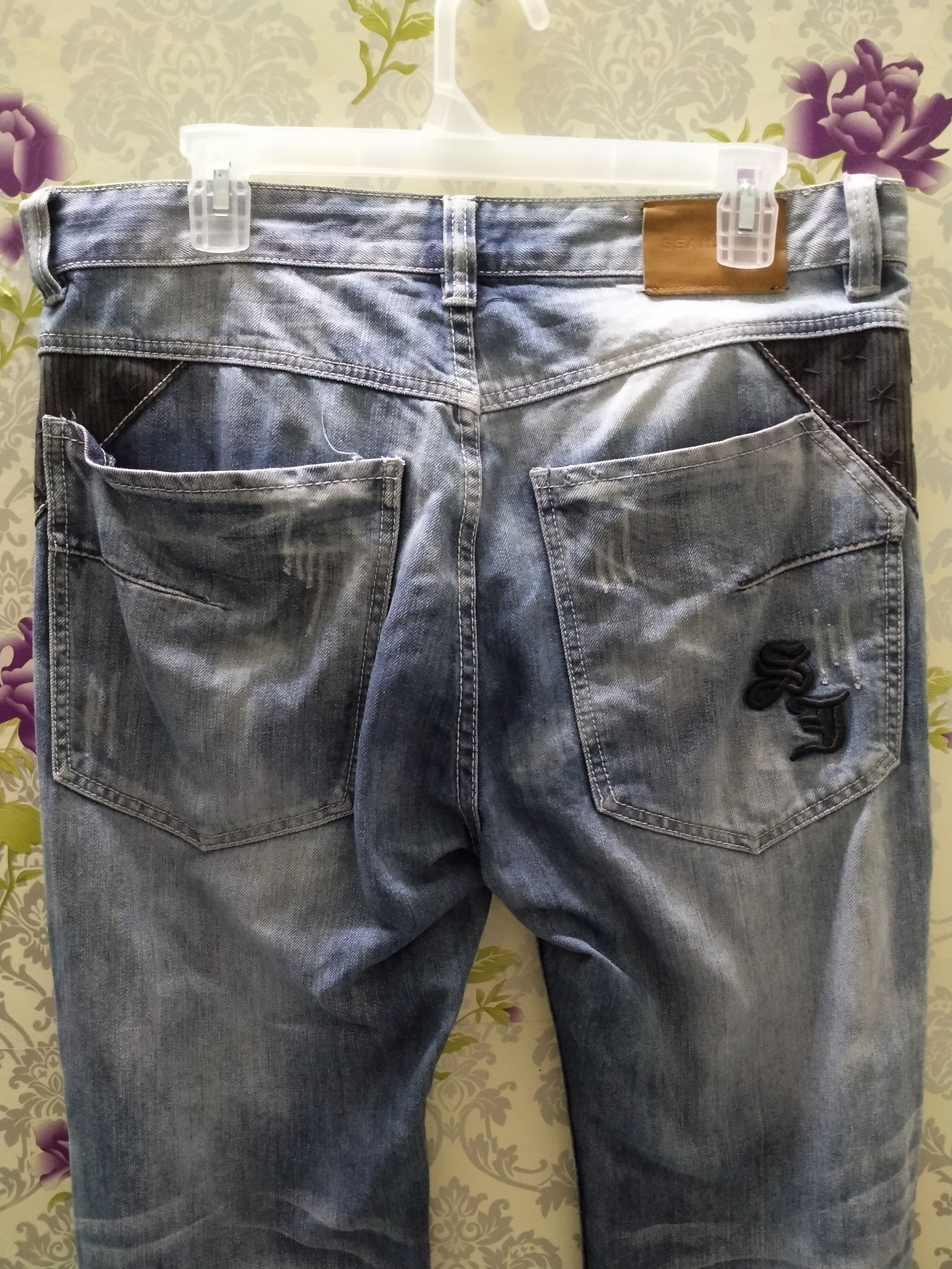 Japanese Brand PRIMIUM DENIM JEANS SEAN JOHN EMBROIDERY LOGO Size US 34 / EU 50 - 2 Thumbnail