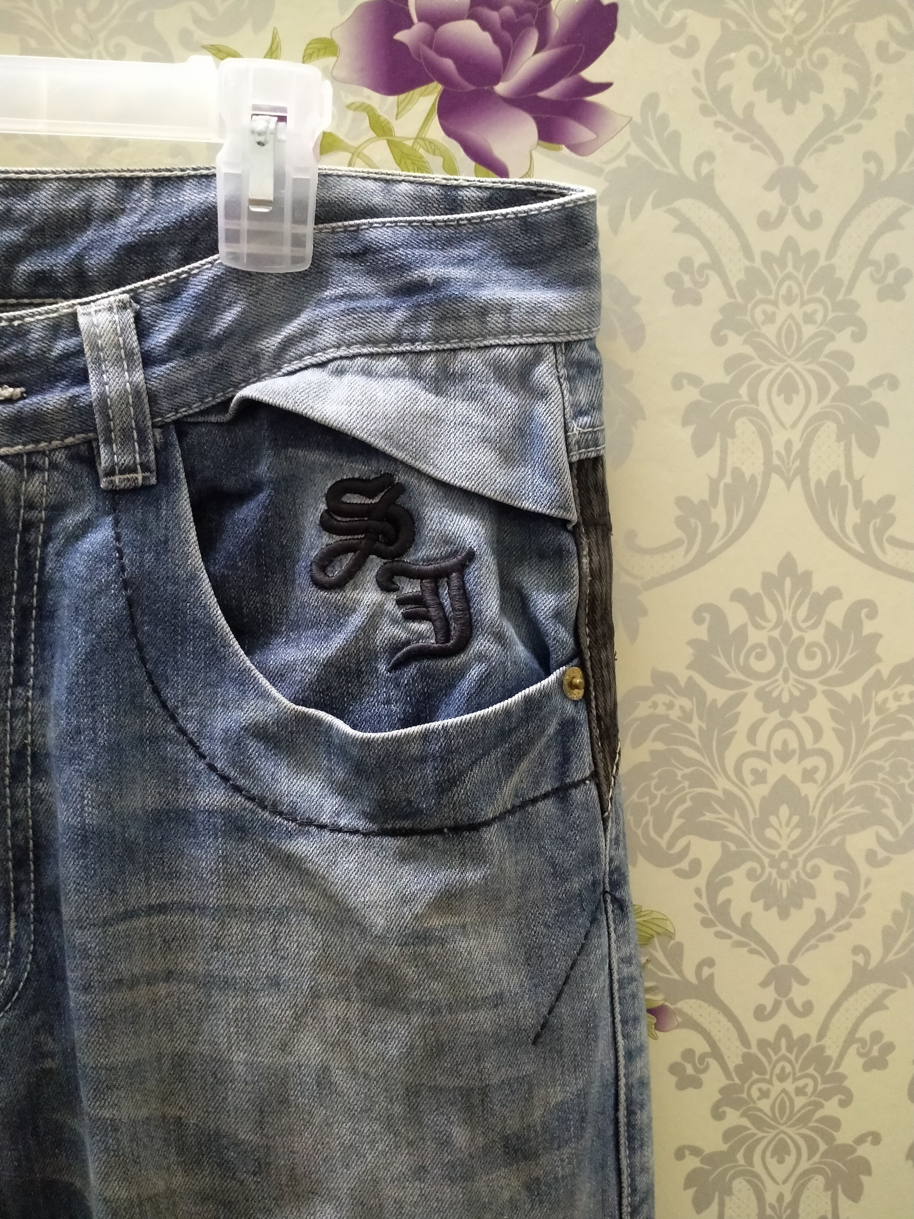 Japanese Brand PRIMIUM DENIM JEANS SEAN JOHN EMBROIDERY LOGO Size US 34 / EU 50 - 12 Thumbnail