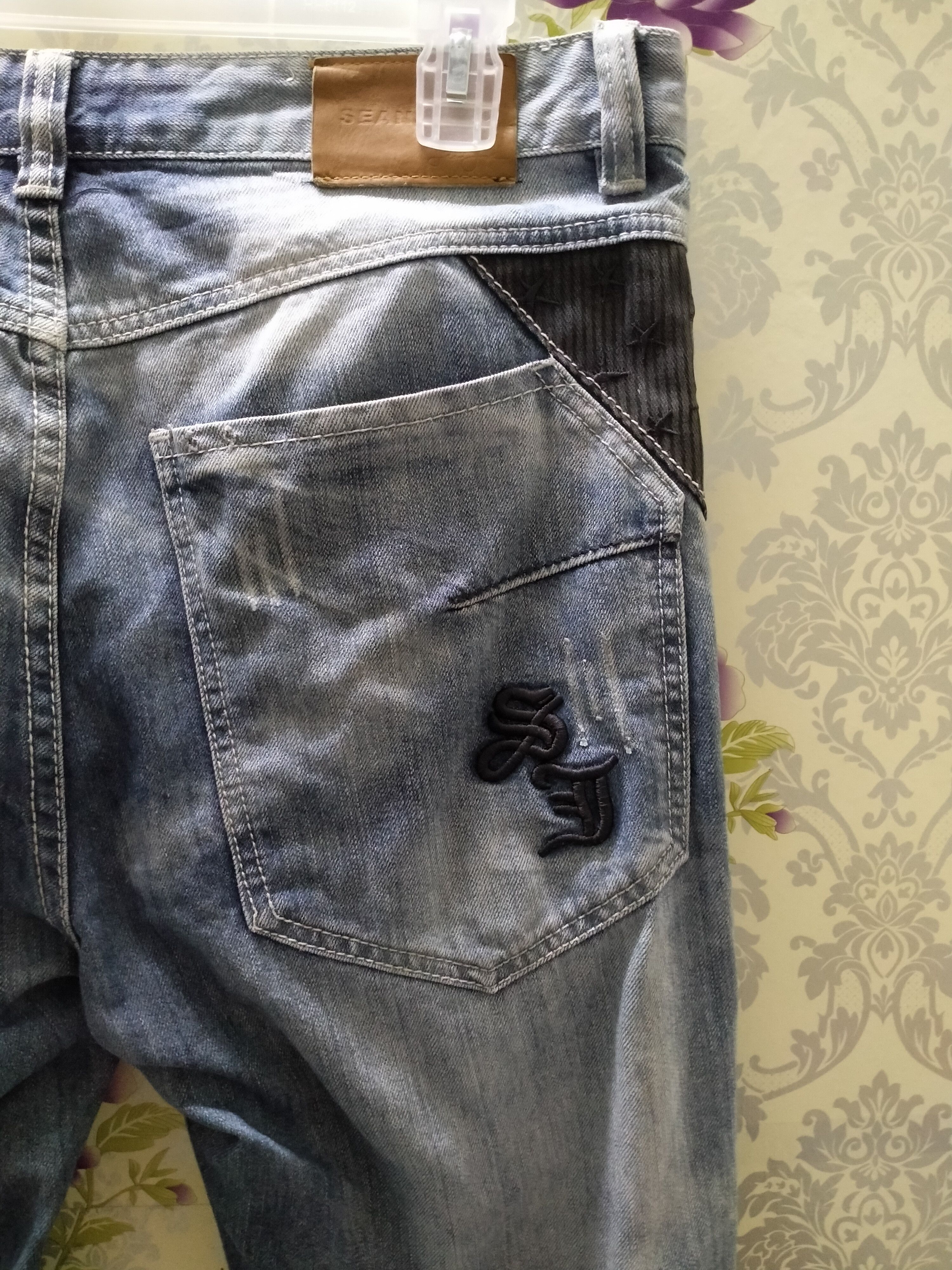 Japanese Brand PRIMIUM DENIM JEANS SEAN JOHN EMBROIDERY LOGO Size US 34 / EU 50 - 3 Thumbnail