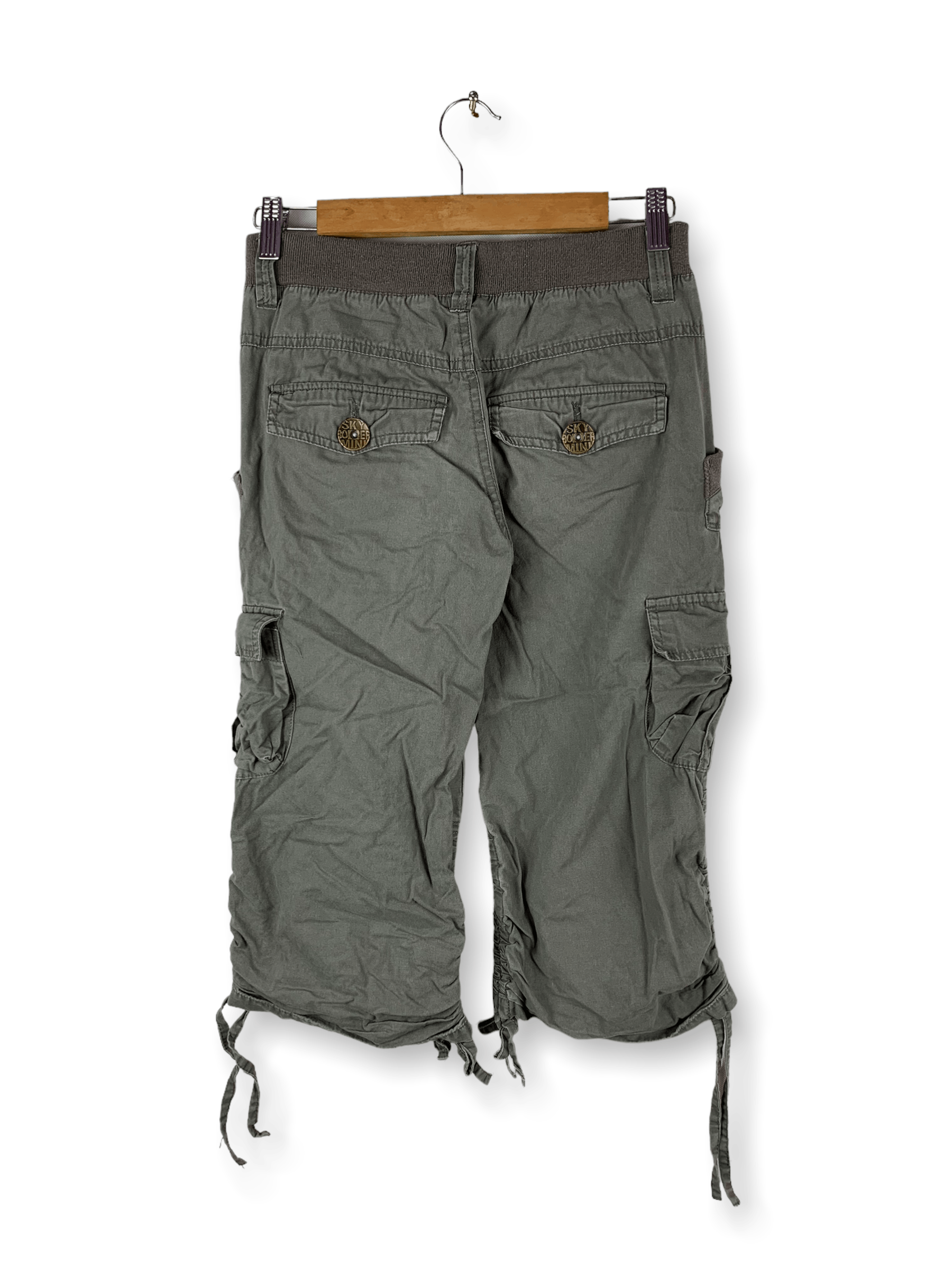 Japanese Brand 🔥Sky Bomber Mini Multipocket Cargo Bondage Short Pants Size US 26 / EU 42 - 2 Thumbnail
