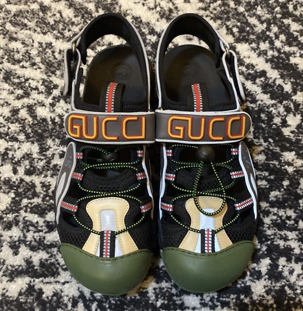 Gucci GUCCI Mesh Fabric Mens Tinsel Sport Sandals | Grailed