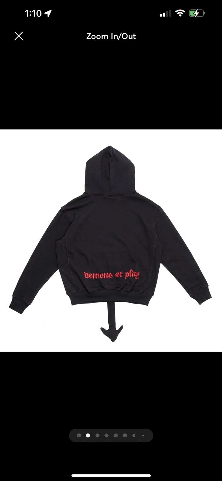 Rare LAST ONE‼️ DAP Demons At Play Trippie Redd Devil Hoodie Ryder Size US L / EU 52-54 / 3 - 14 Preview