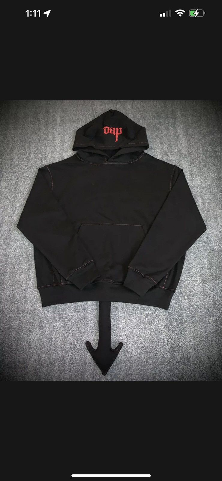 Rare LAST ONE‼️ DAP Demons At Play Trippie Redd Devil Hoodie Ryder Size US L / EU 52-54 / 3 - 7 Thumbnail