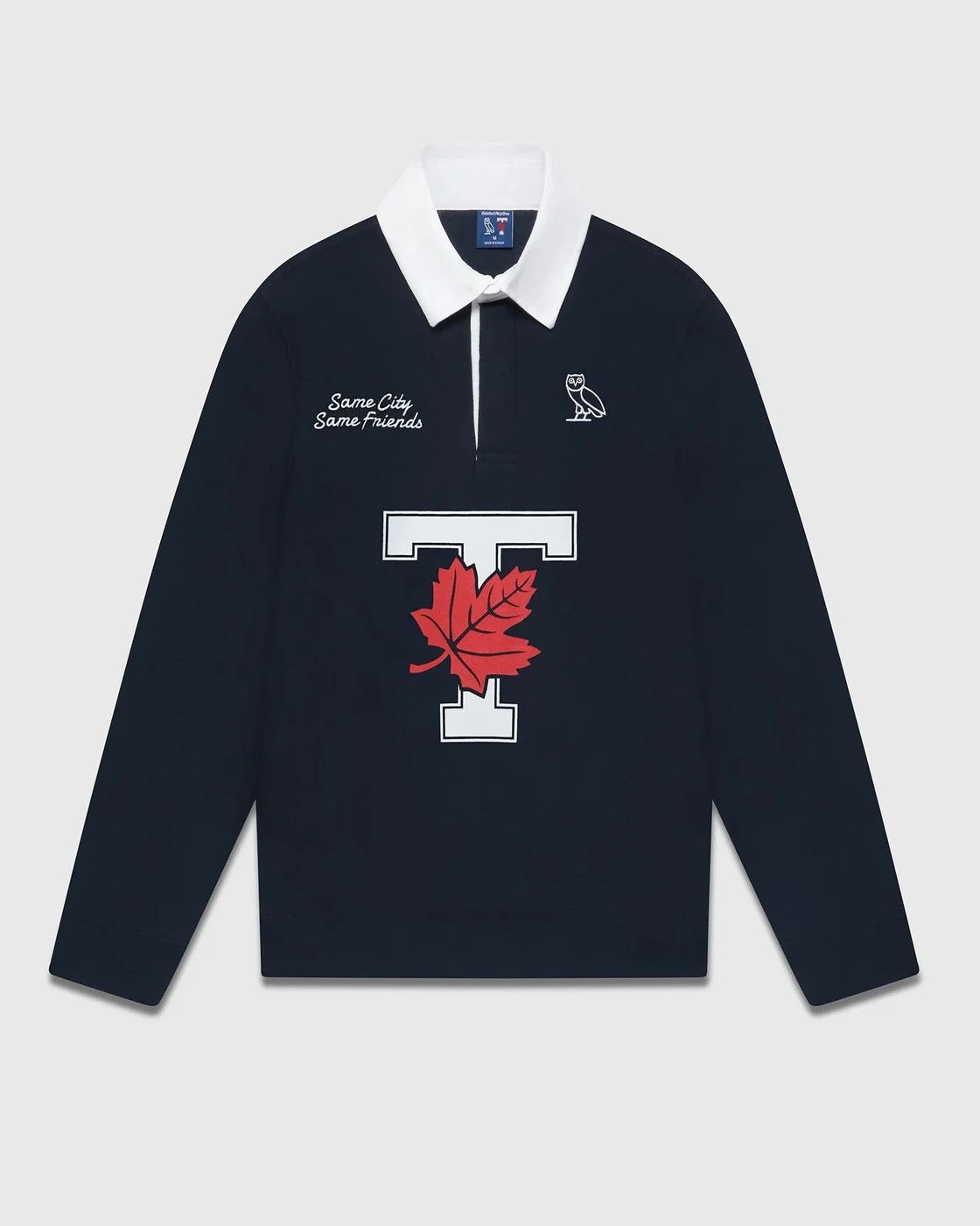 Drake OVO X UofT Rugby Polo - Navy Size US XXL / EU 58 / 5 - 6 Thumbnail