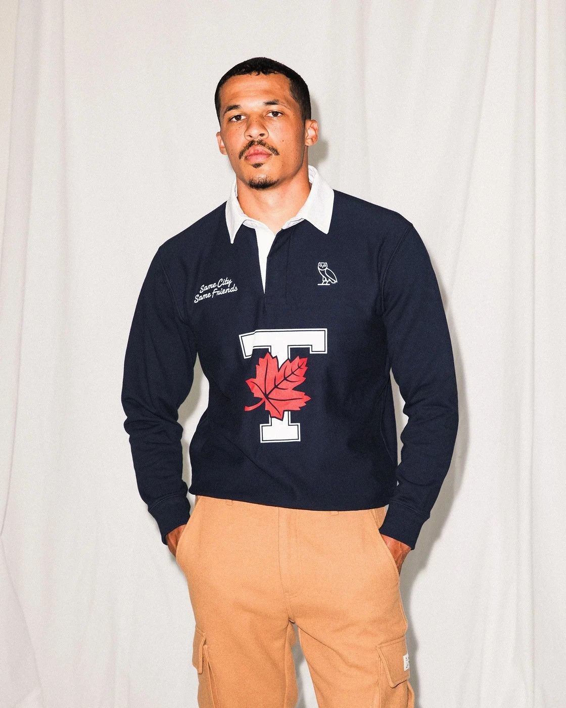 Drake OVO X UofT Rugby Polo - Navy Size US XXL / EU 58 / 5 - 2 Thumbnail