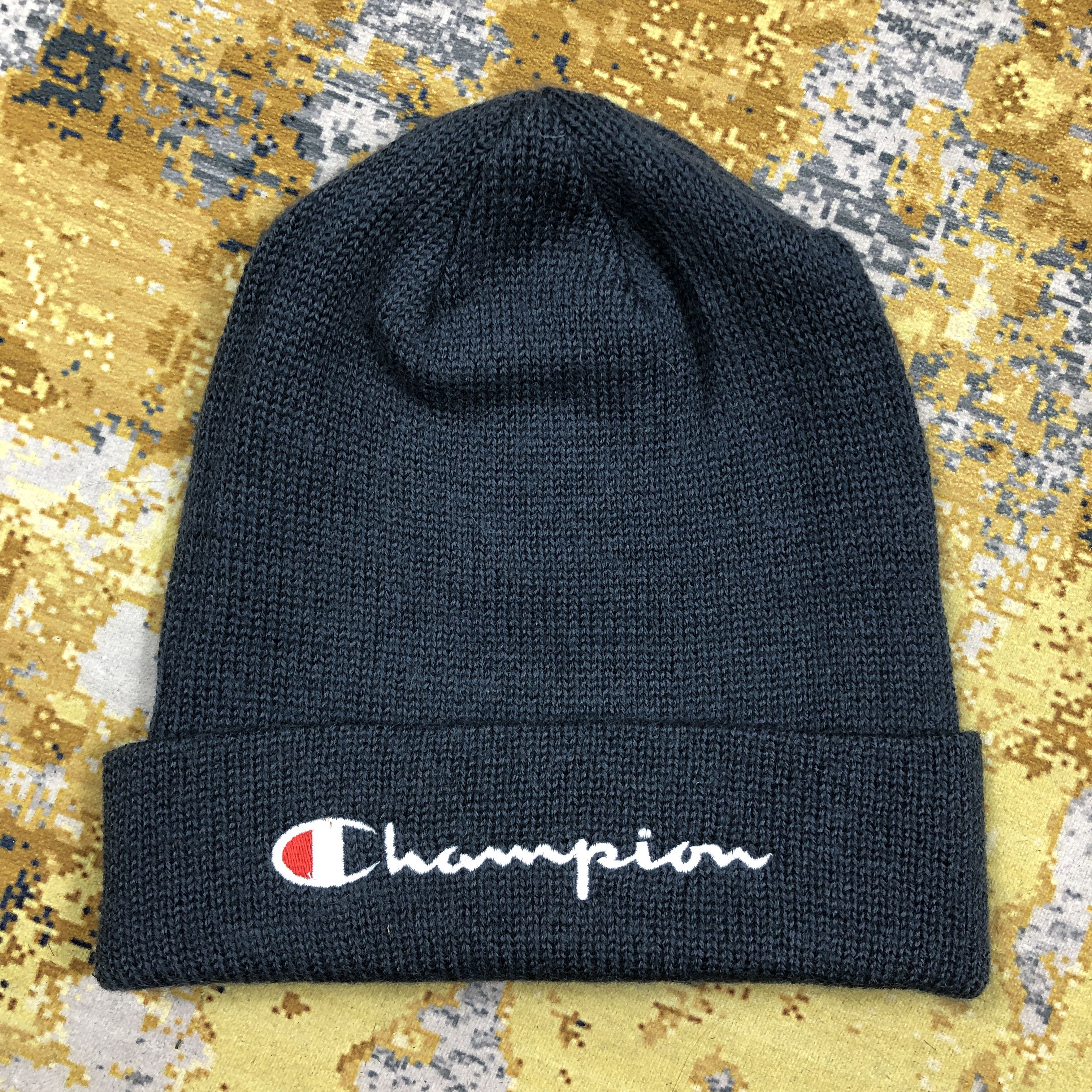 Champion × Vintage Vintage Champion Beanie Hat B2299 Size ONE SIZE - 3 Thumbnail