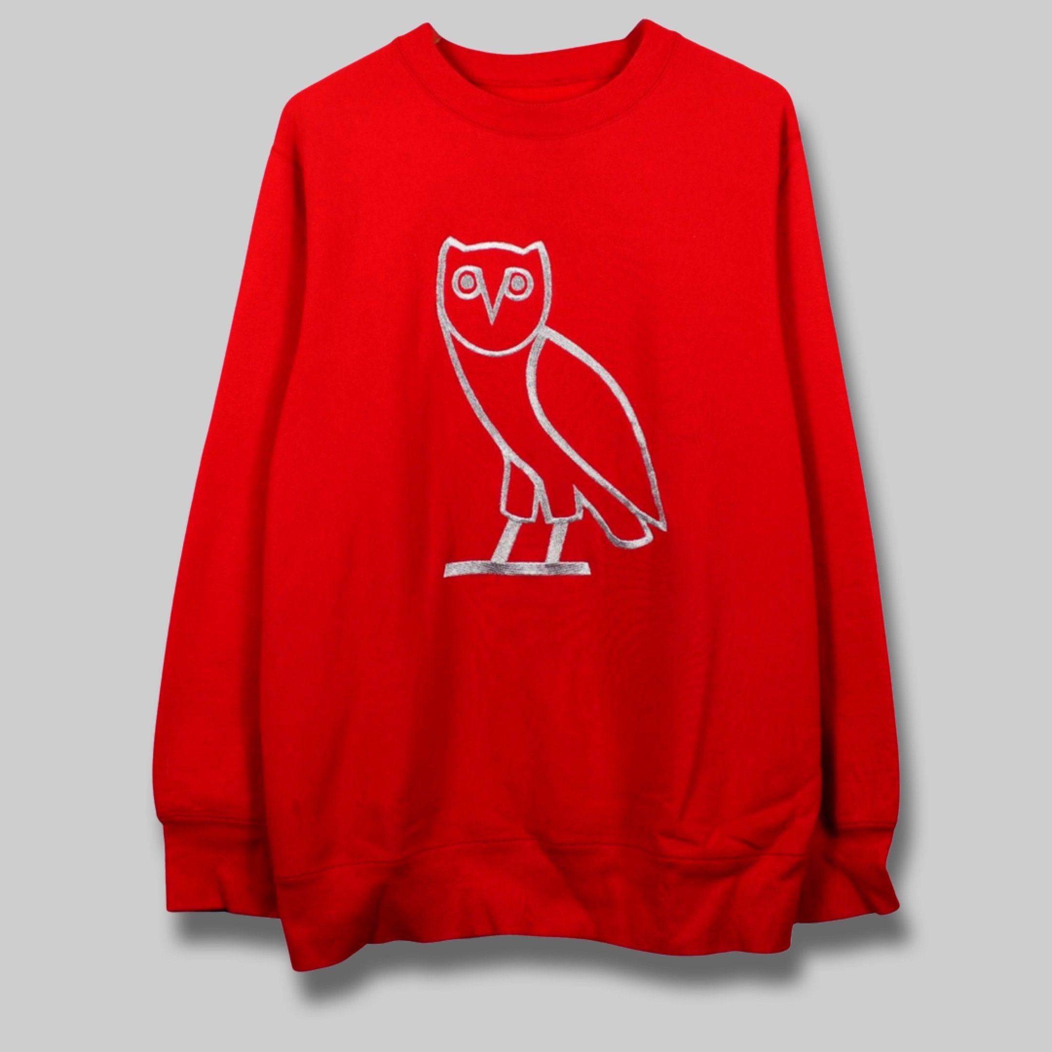 Drake OVO SILVER OWL RED OG OWL CREWNECK RARE AND VINTAGE ️🦉 | Grailed