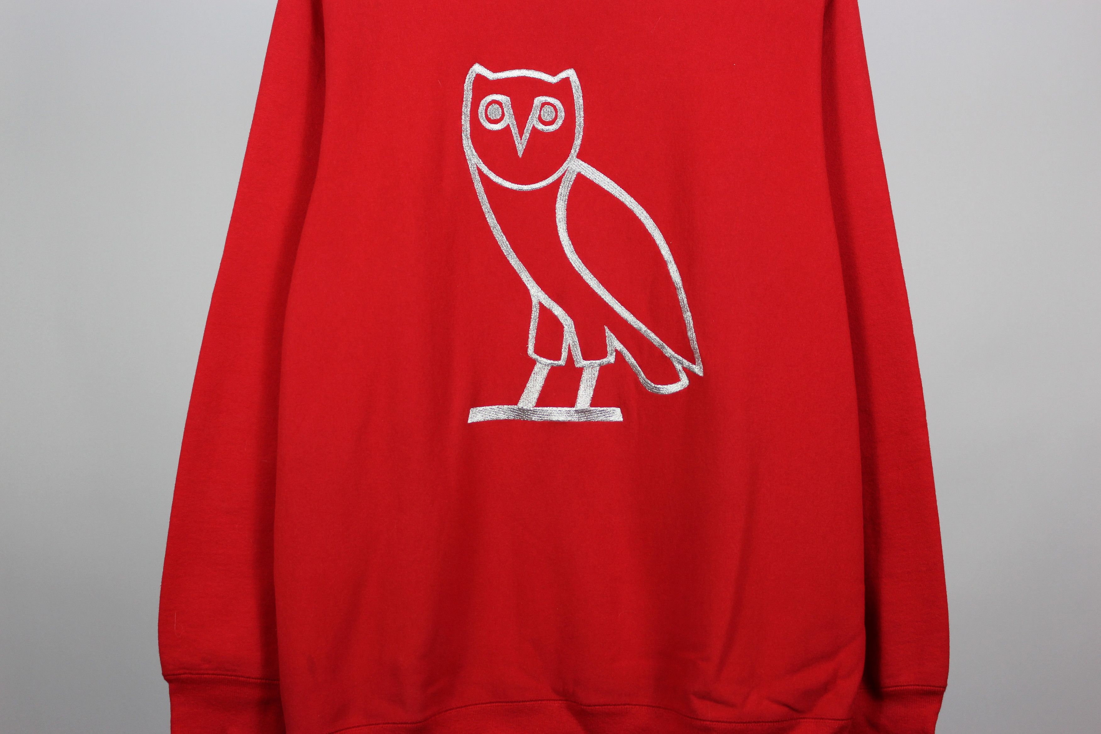 Drake OVO SILVER OWL RED OG OWL CREWNECK RARE AND VINTAGE ️🦉 | Grailed