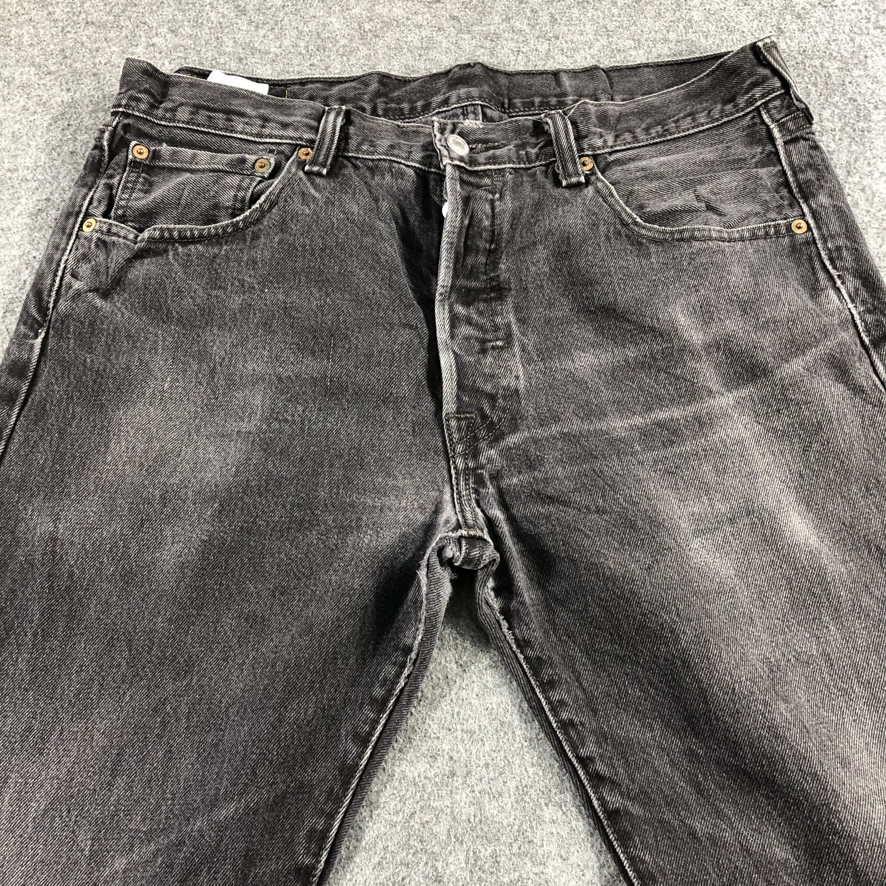 Levi's × Vintage Vintage Faded Black Levis 501 Jeans-J2515 Size US 35 - 3 Thumbnail