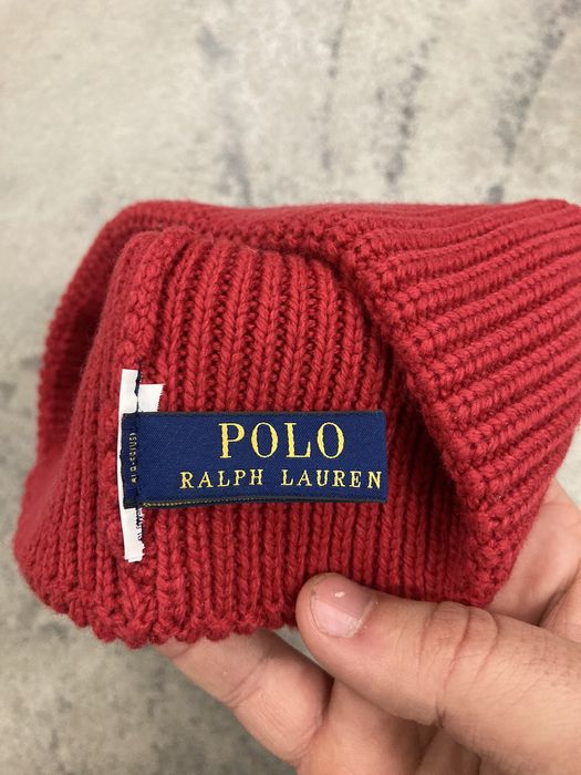 Red polo cheap skull cap