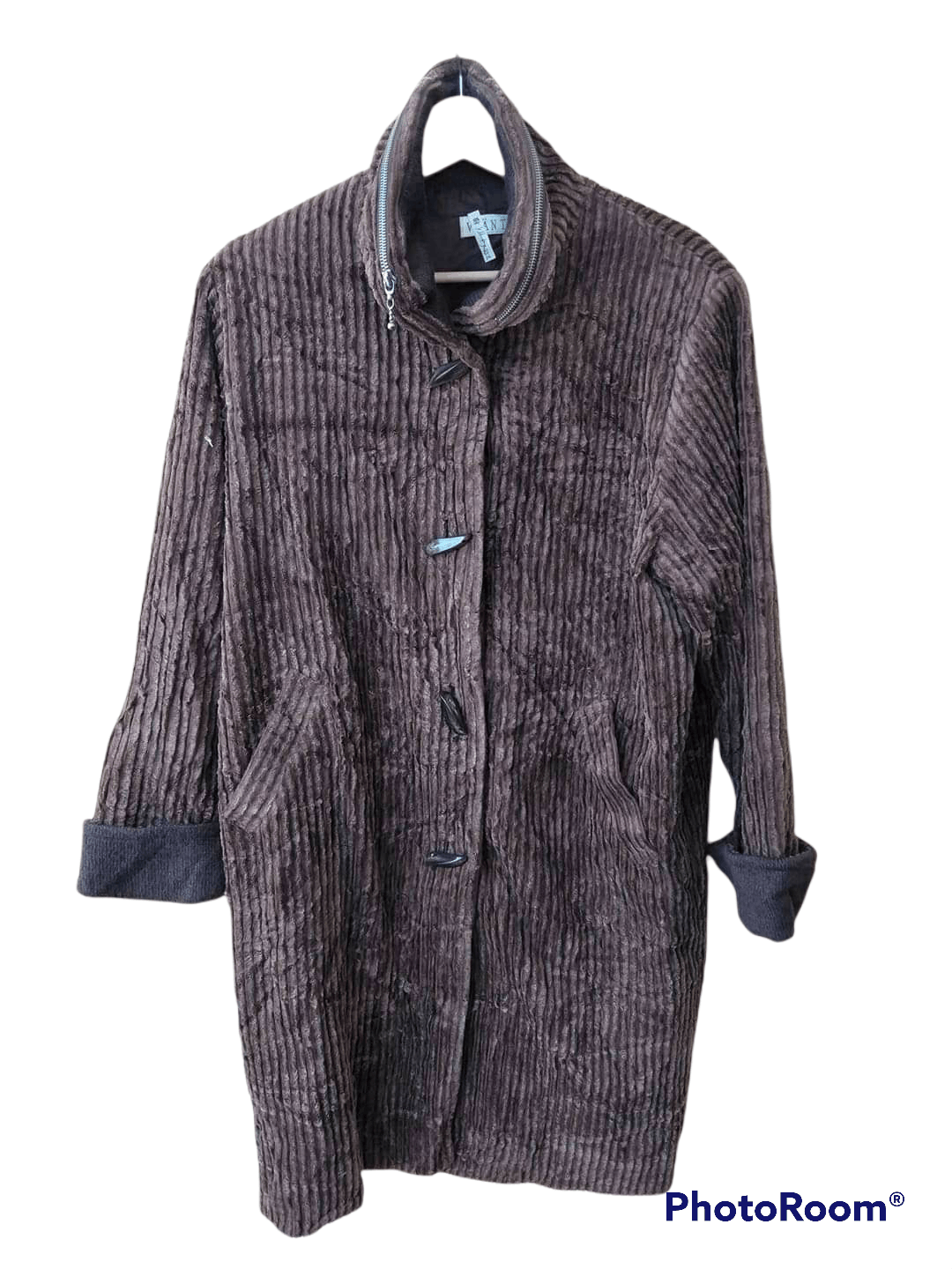 20471120 Vintage Viante Designer Corduroy Long Jackets Size US M / EU 48-50 / 2 - 1 Thumbnail