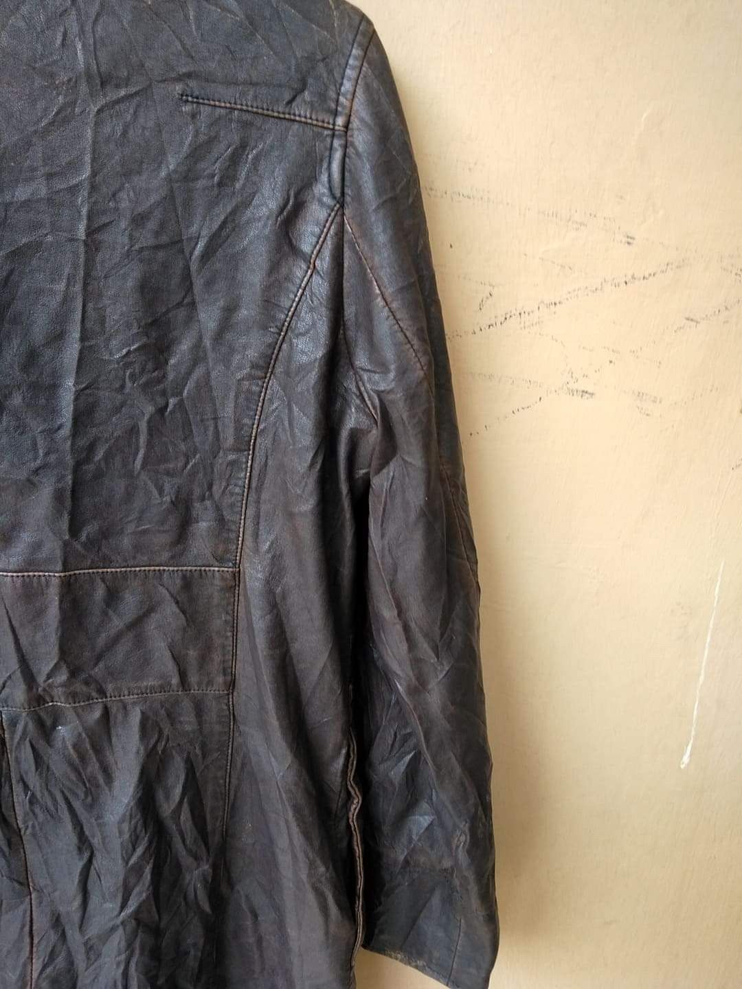 Japanese Brand Vintage 90s Sosho Leather Jackets Boho Avant Garde Size M / US 6-8 / IT 42-44 - 5 Thumbnail