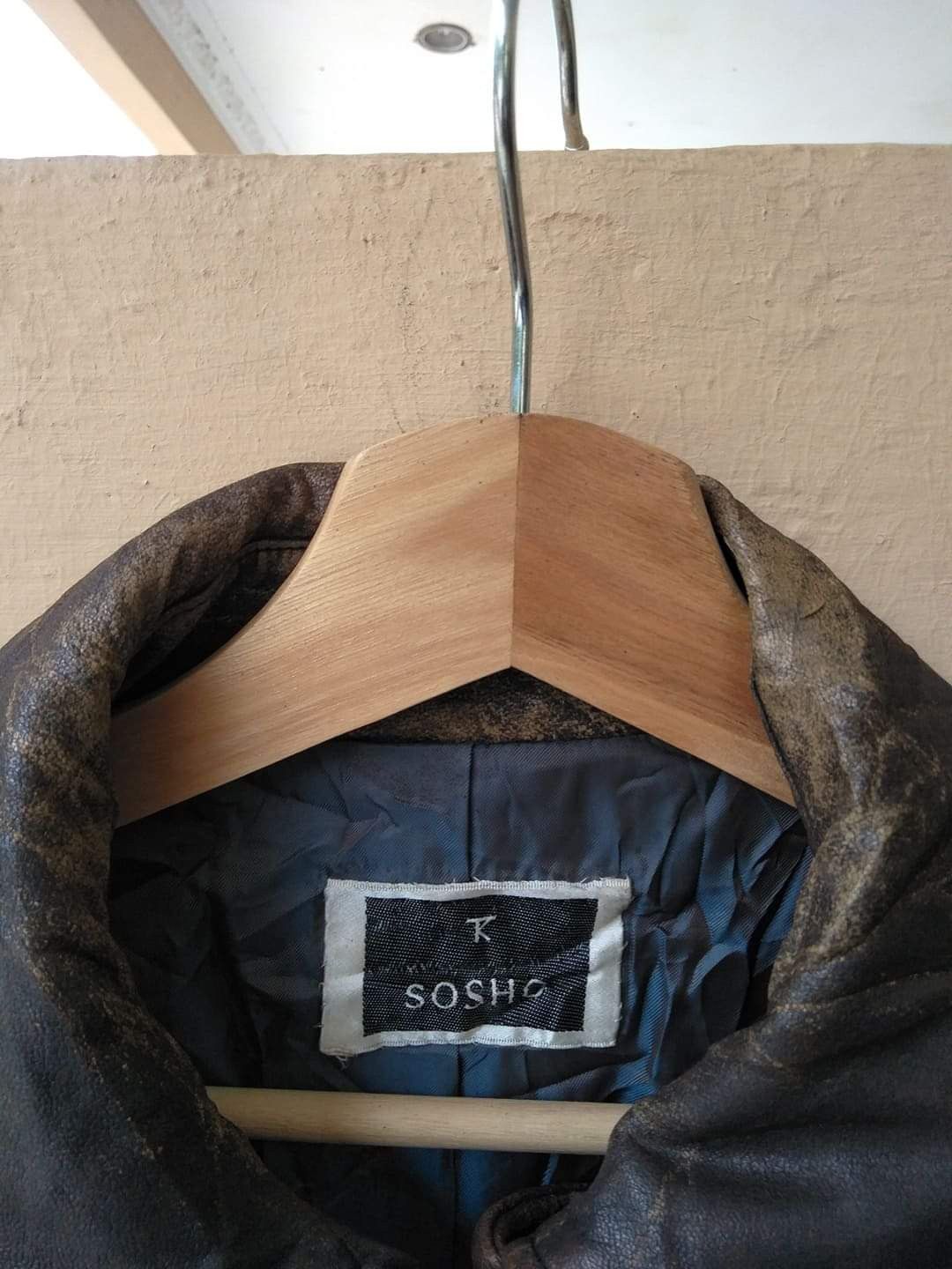 Japanese Brand Vintage 90s Sosho Leather Jackets Boho Avant Garde Size M / US 6-8 / IT 42-44 - 7 Thumbnail