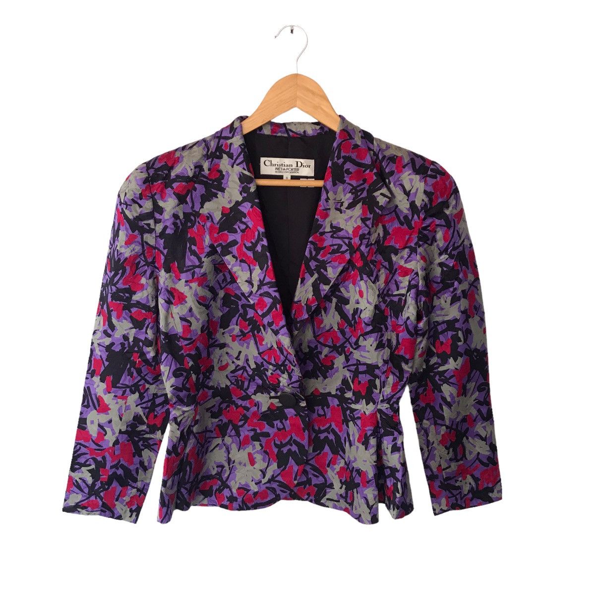 Christian Dior Monsieur × Vintage Christian Dior Multicolour Woman Blazer Jacket Size S / US 4 / IT 40 - 1 Thumbnail