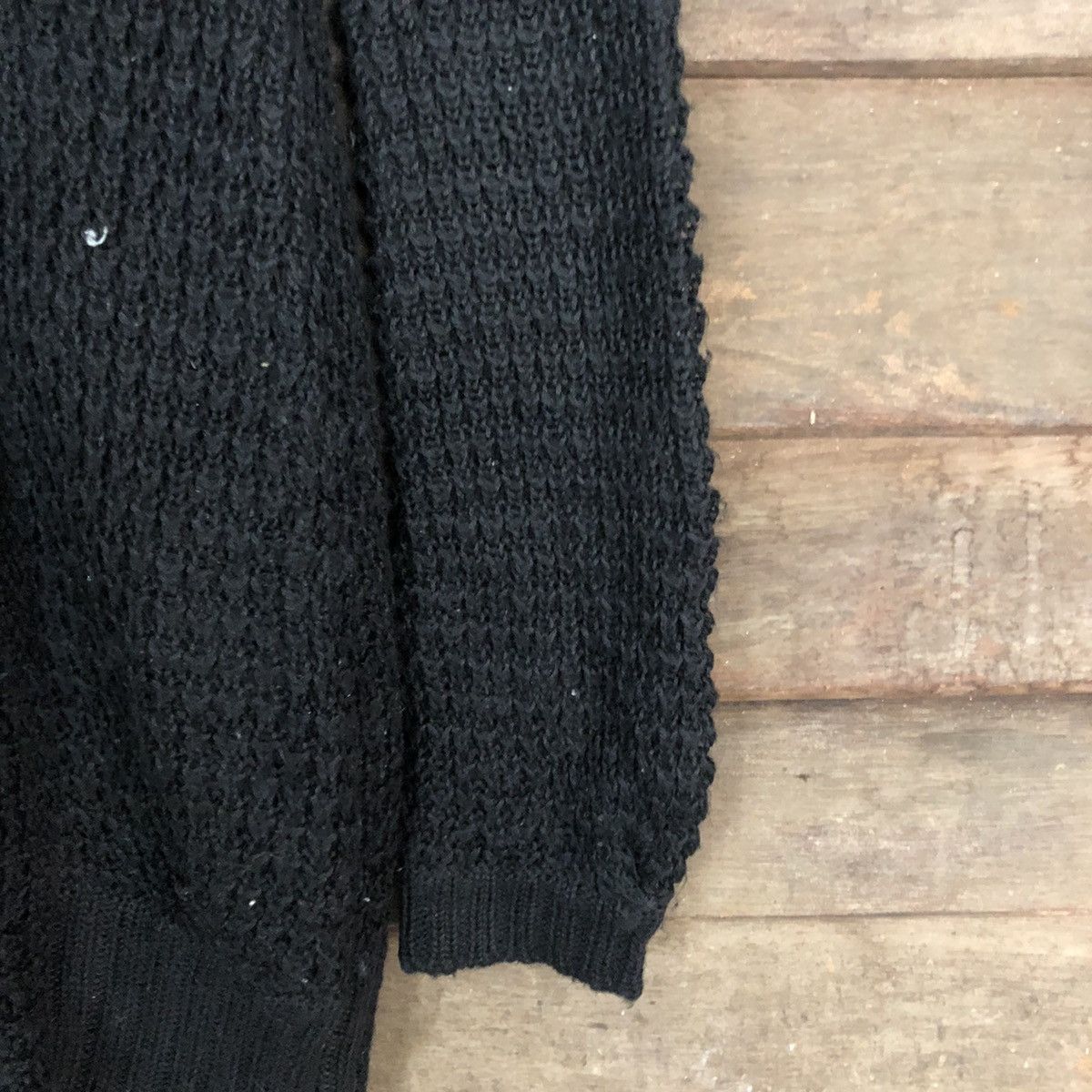 Aran Isles Knitwear CROCHET MESHNET MOUSSY BLACK ARAN ISLES KNITWEAR #A084 Size US S / EU 44-46 / 1 - 4 Thumbnail