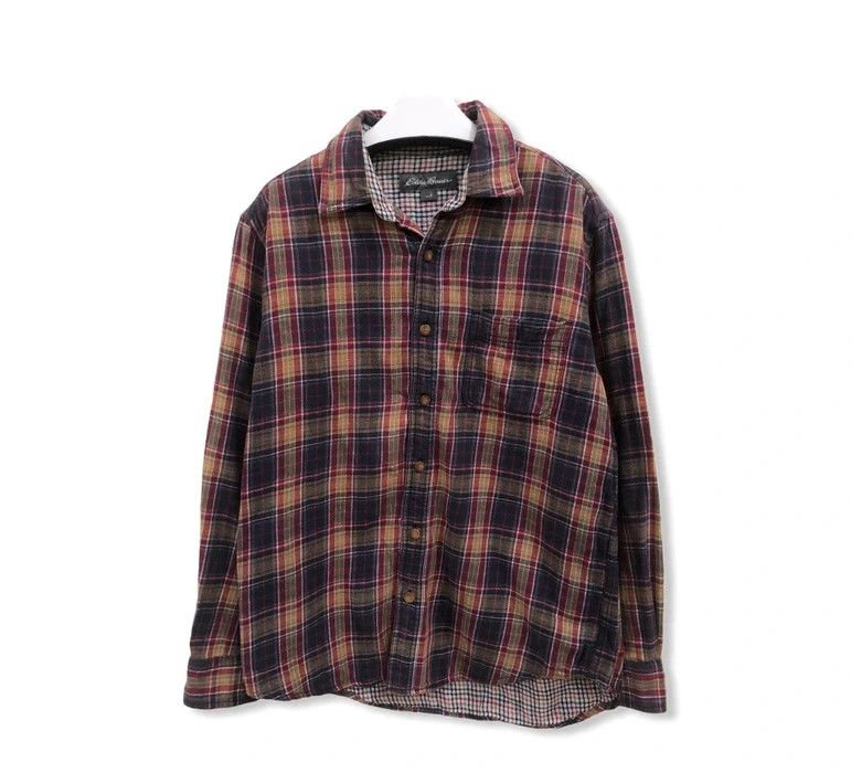 Eddie Bauer Vintage Eddie Bauer Plaid Tartan Flannel Shirt 👕 