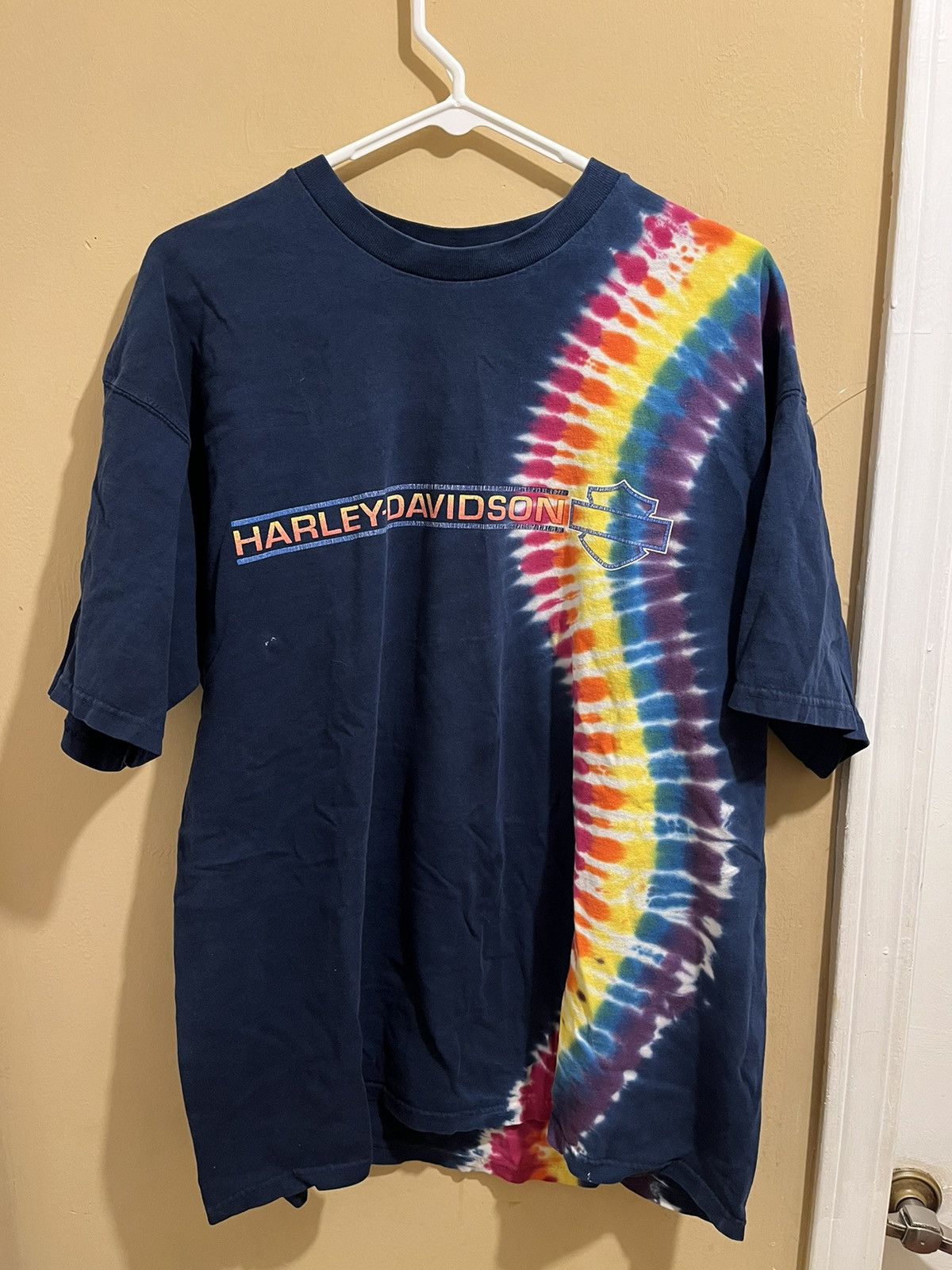 Harley Davidson × Vintage Rare Harley Davidson Tye dye tee Size US L / EU 52-54 / 3 - 1 Thumbnail