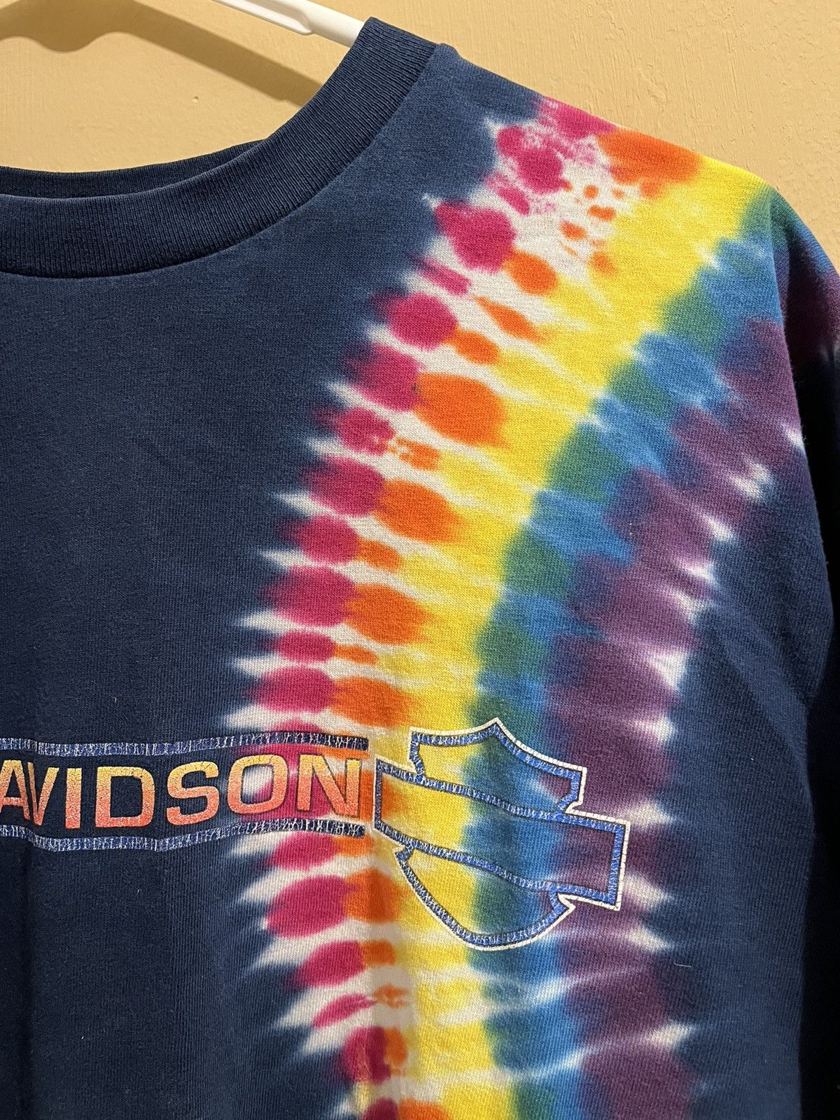 Harley Davidson × Vintage Rare Harley Davidson Tye dye tee Size US L / EU 52-54 / 3 - 3 Thumbnail