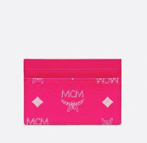 Neon pink mcm best sale