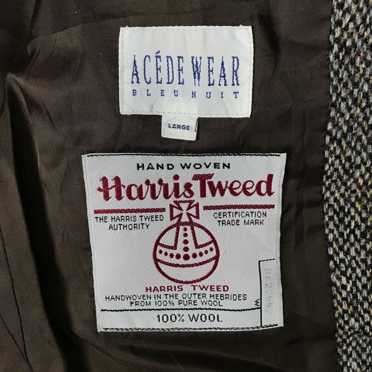 Vintage Arcede Wear Bleu Nuit Harry Tweed Pullover Jumper