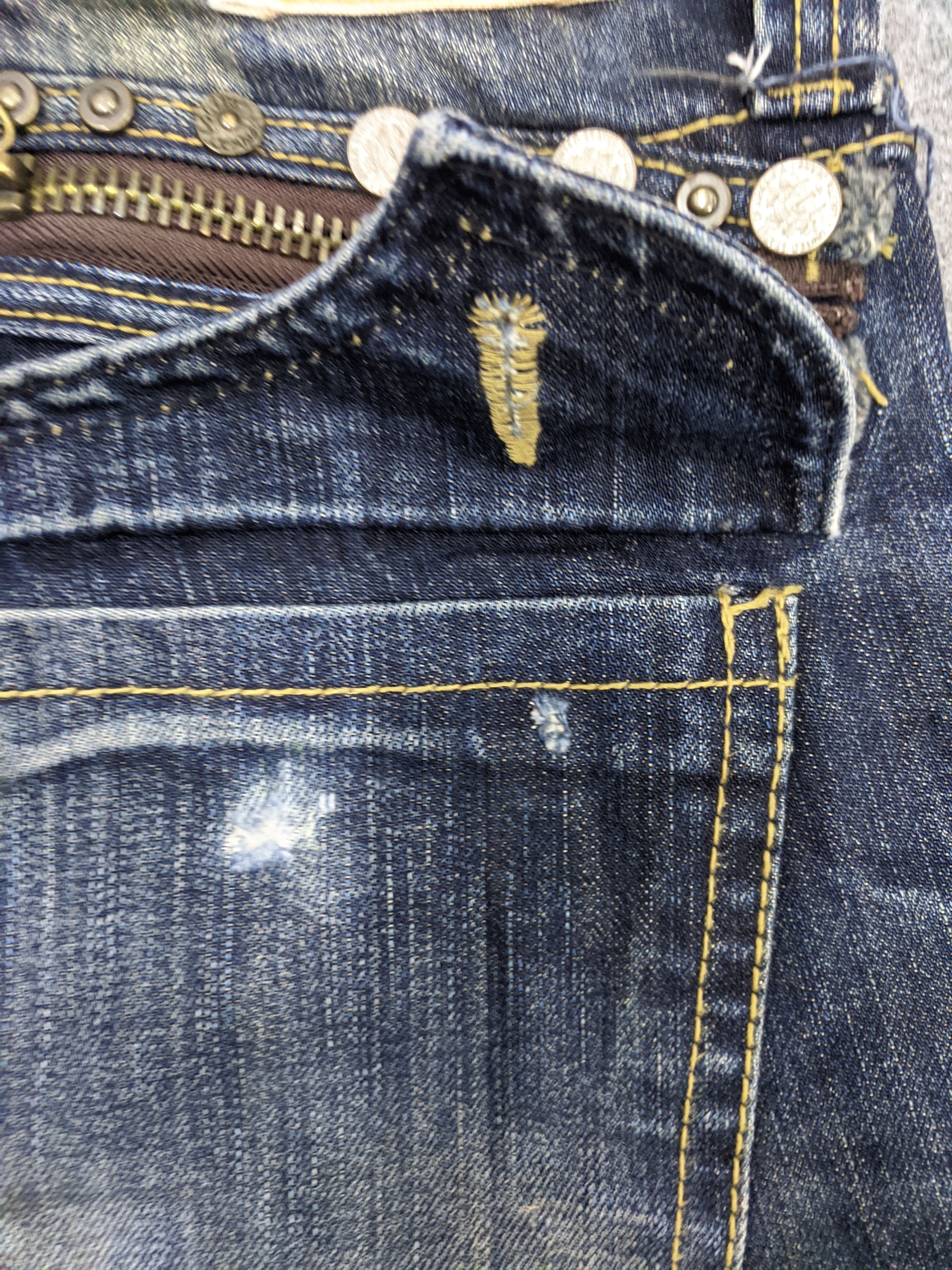 If Six Was Nine Vintage Seditionaries Japanese Brand Faded Jeans DP0661 Size US 31 - 16 Thumbnail