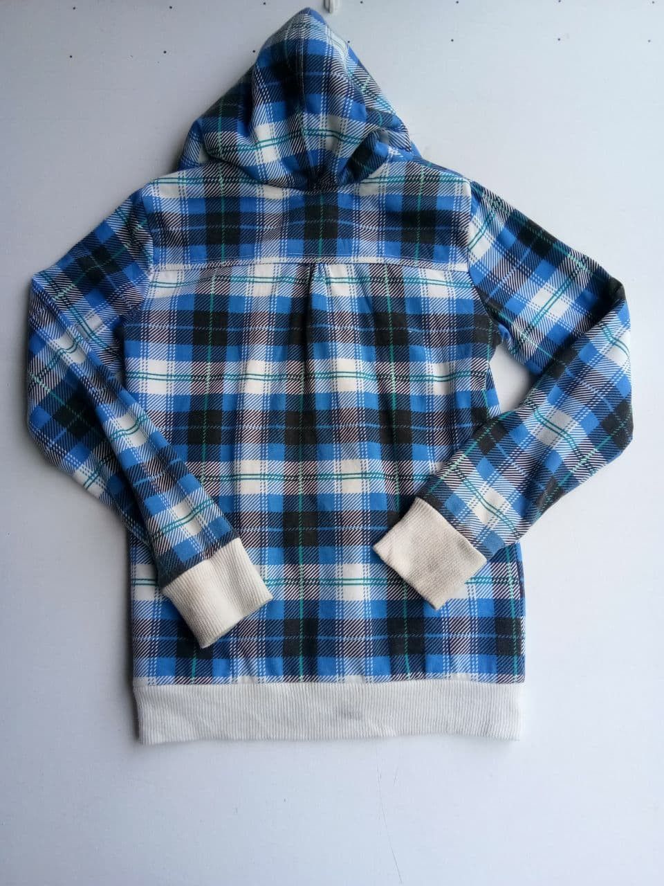 Designer Vintage Blue Moon Flannel Zipper Hoodie Sweater Size US M / EU 48-50 / 2 - 7 Thumbnail