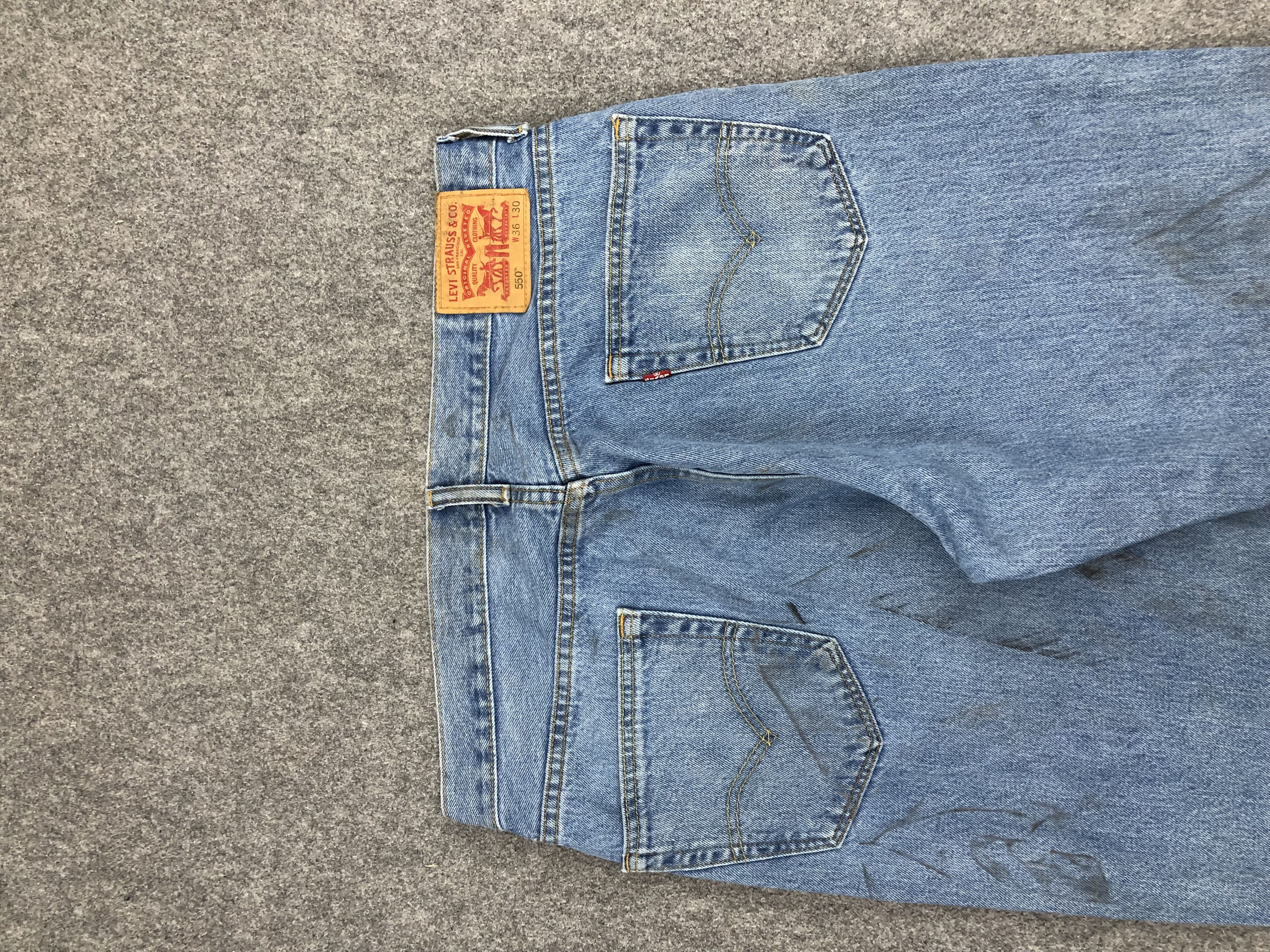 Levi's Light Blue Vintage Levis 550 Jeans DP1360 Size US 36 / EU 52 - 4 Thumbnail