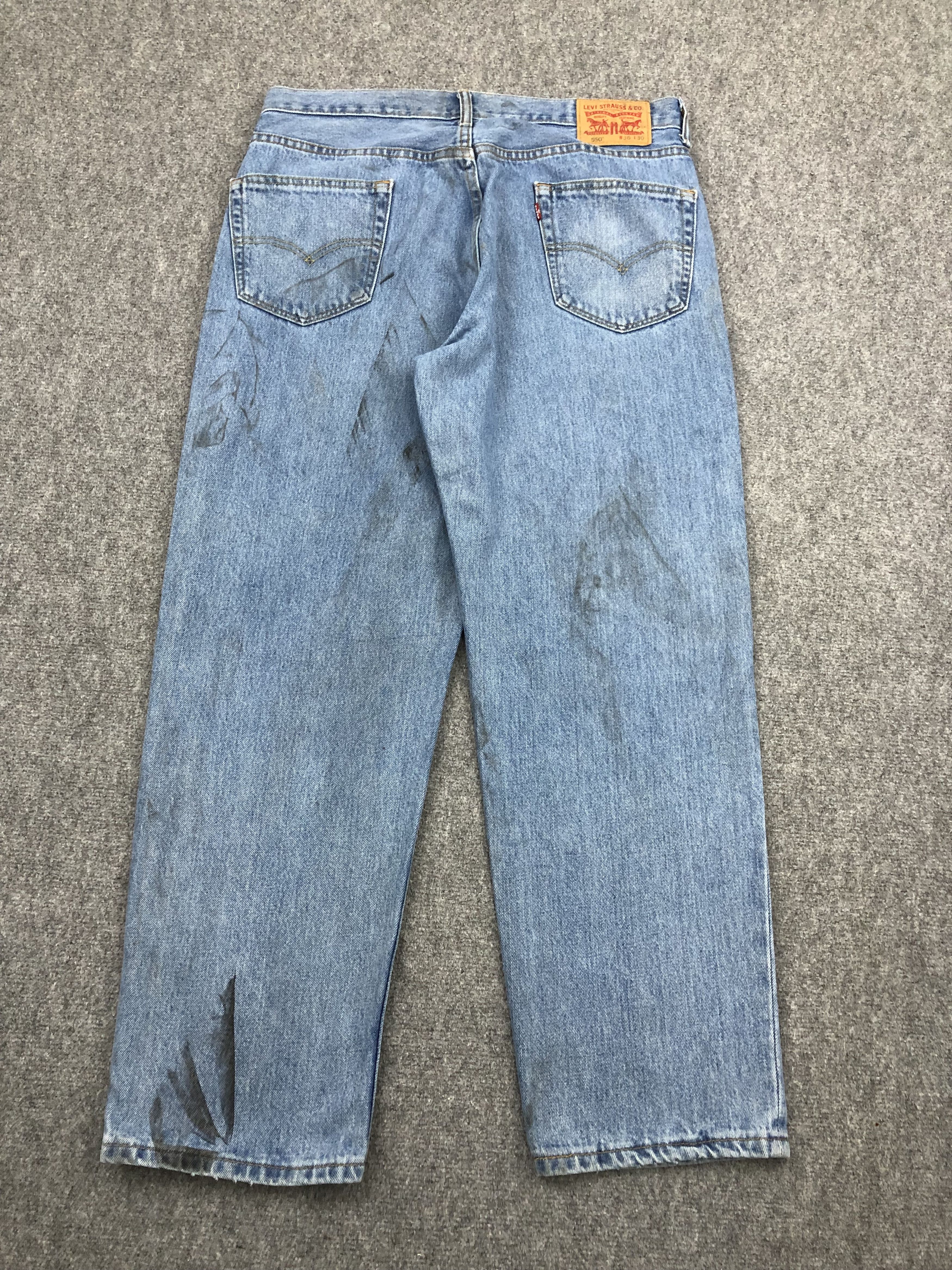 Levi's Light Blue Vintage Levis 550 Jeans DP1360 Size US 36 / EU 52 - 3 Thumbnail