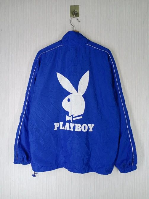 Playboy Vintage 90s Playboy Big Logo Windbreaker Jacket Size US L / EU 52-54 / 3 - 1 Thumbnail
